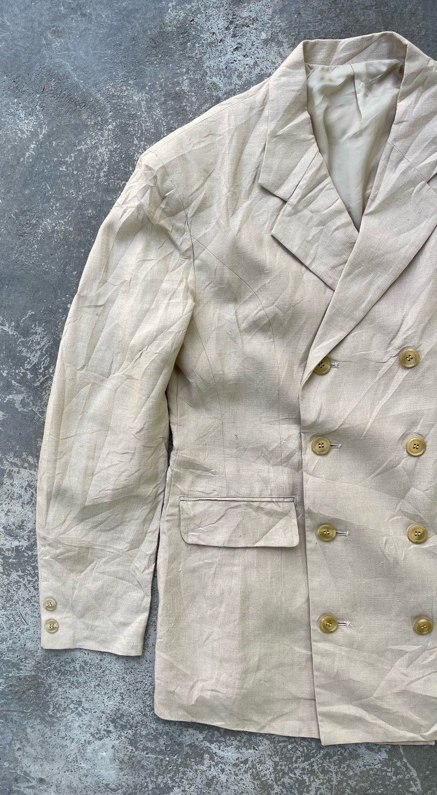 Yohji Yamamoto 🔥Vintage Yohji Yamamoto Y's Double Breasted Jacket Size US S / EU 44-46 / 1 - 8 Thumbnail