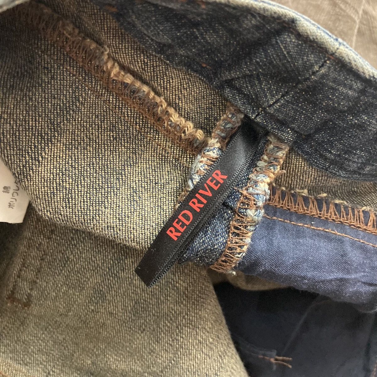 Tornado Mart RED RIVER - Flared Corduroy Jeans Two Tone Japanese Brand Size 28" / US 6 / IT 42 - 9 Thumbnail