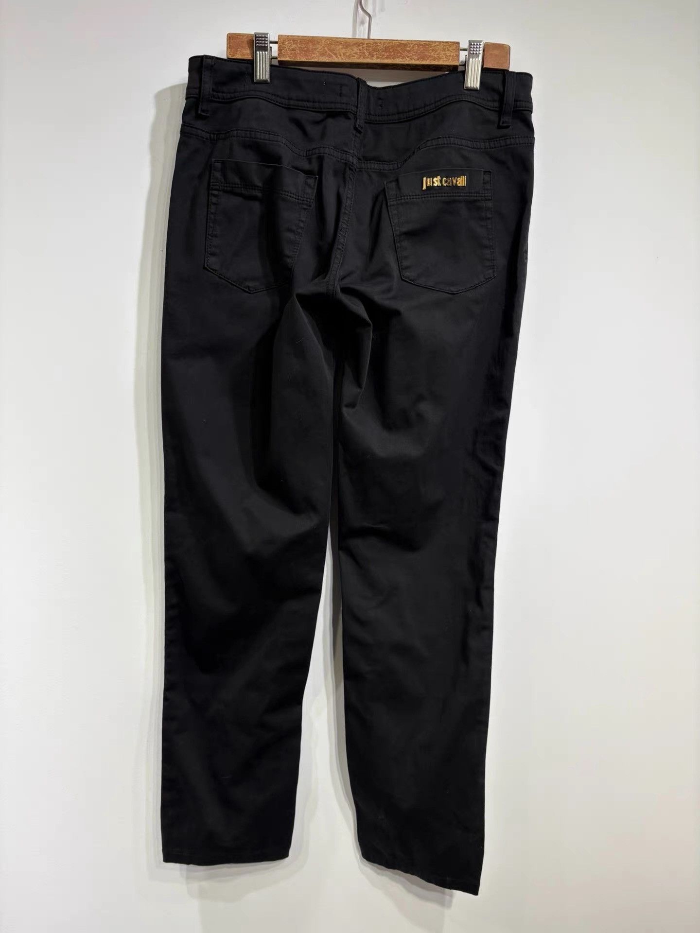 Just Cavalli Justcavalli Men's Black Casual Pants K29 Size US 29 - 2 Thumbnail