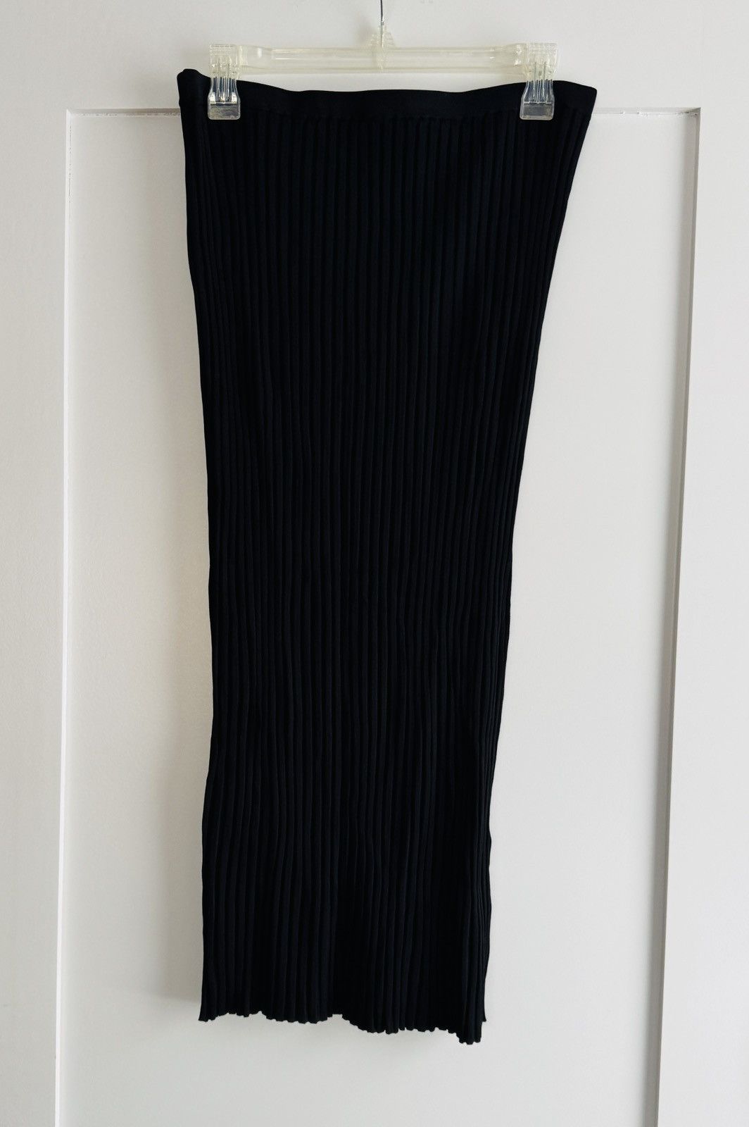 Toteme Toteme NWOT black ribbed Murano knit slip midi skirt size M Size 30" / US 8 / IT 44 - 3 Thumbnail
