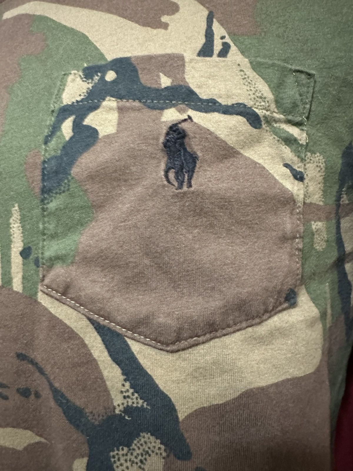 Polo Ralph Lauren × Ralph Lauren Ralph Lauren Polo Shirt Long Sleeve Camouflage Pocket Tee Size US M / EU 48-50 / 2 - 3 Thumbnail