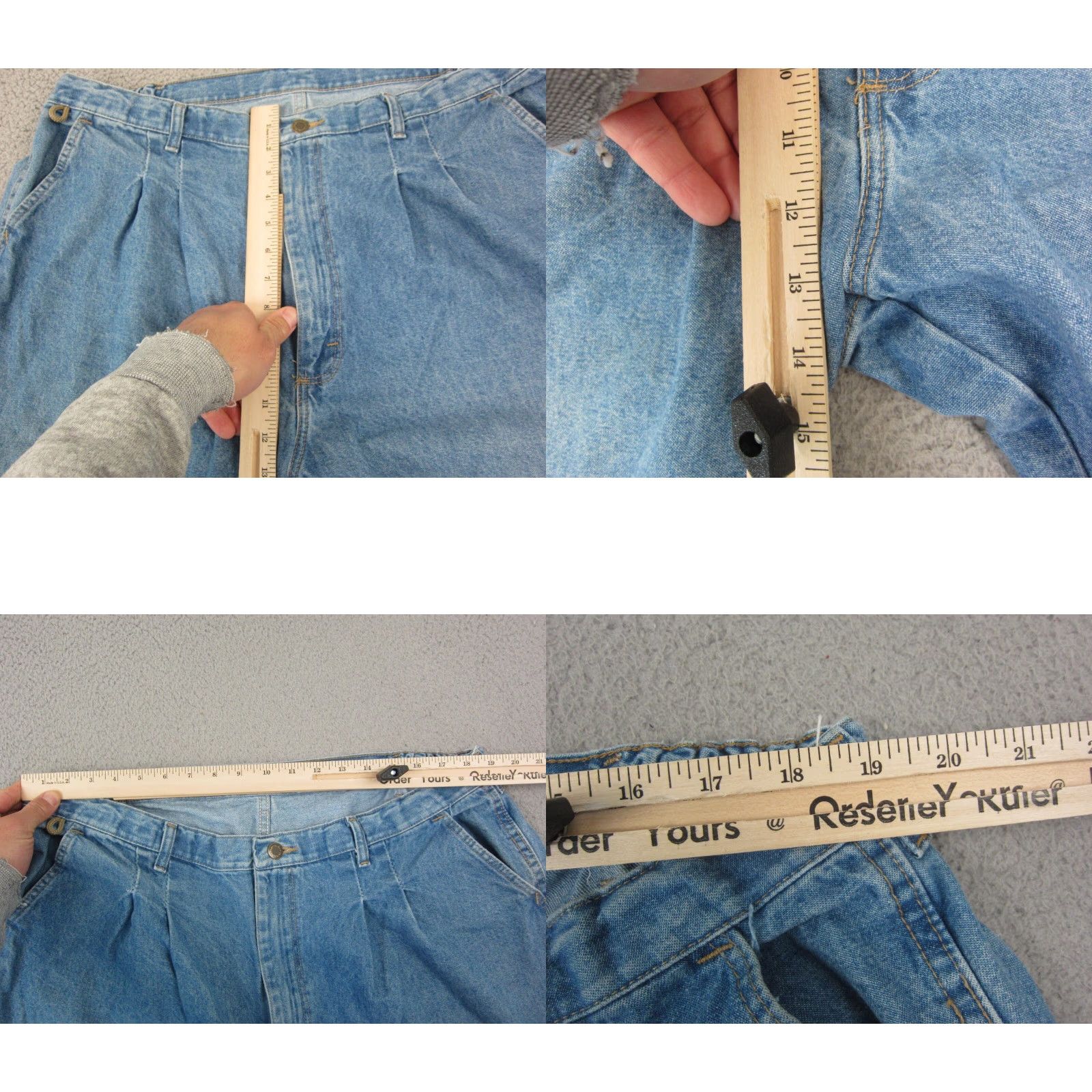 Wrangler VINTAGE Wrangler Jeans Men 42 x 30 Blue Denim 5-Pocket Carpenter Workwear 90s Bags Wide Straight Y2K Size US 42 / EU 58 - 9 Thumbnail