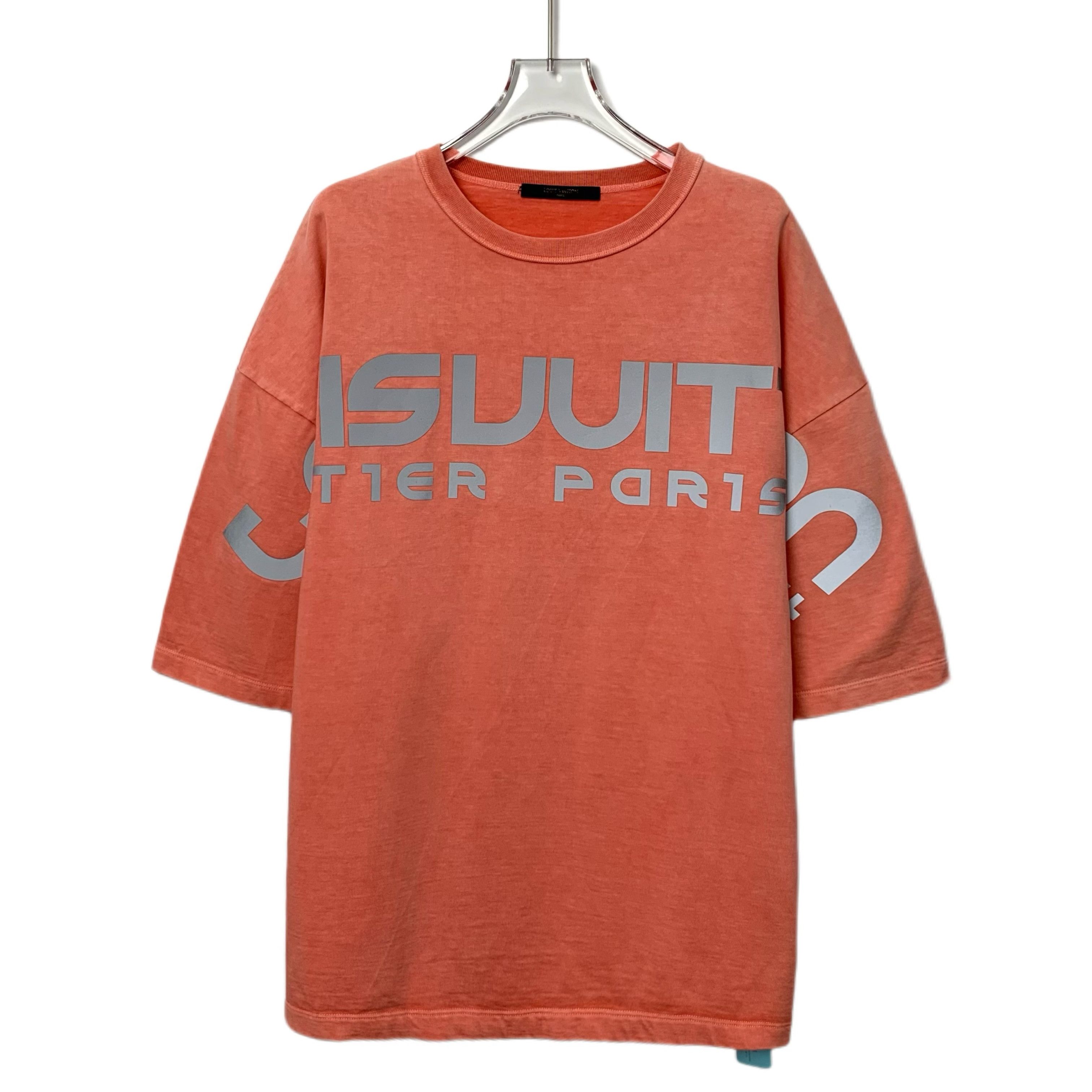 Louis Vuitton Louis Vuitton Tee – Orange Logo Cotton (Size XS) Size XS / US 0-2 / IT 36-38 - 1 Thumbnail
