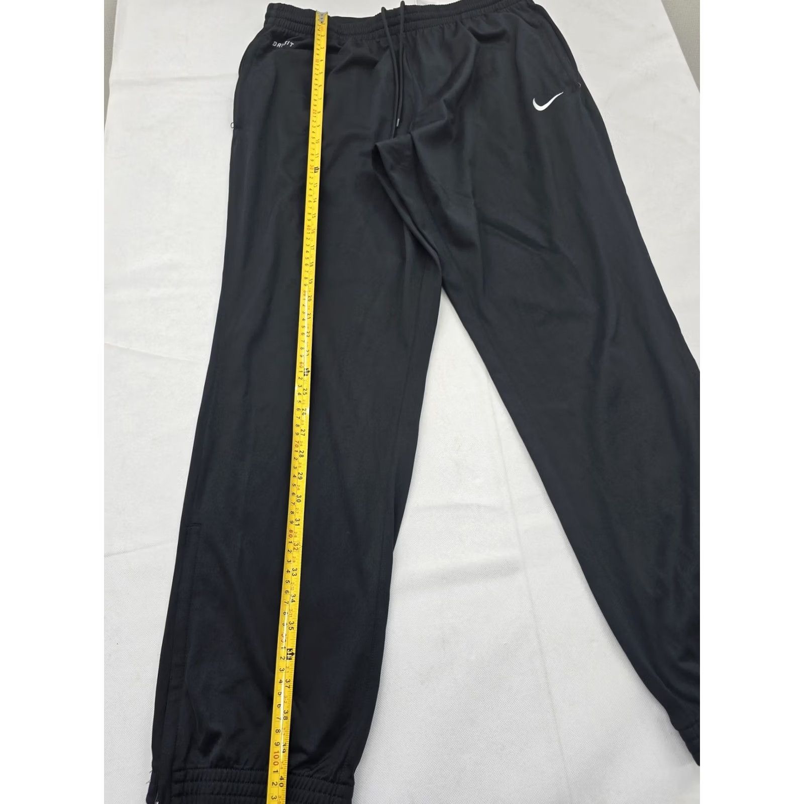 Nike Nike Mens XXL Black Dri-FIT Tapered Joggers Drawstring Pants Size US 39 - 5 Thumbnail