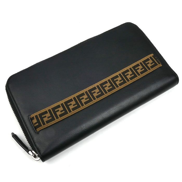 Fendi Fendi Fendi FF Logo Long Wallet Leather Long Wallet 7M0276A8VCF17BJ DUTY FREE for USA Size ONE SIZE - 1 Thumbnail