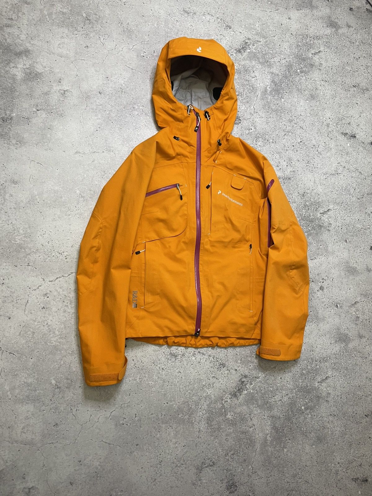 Peak Performance Gore-Tex Pro Orange Heli Alpine Jacket