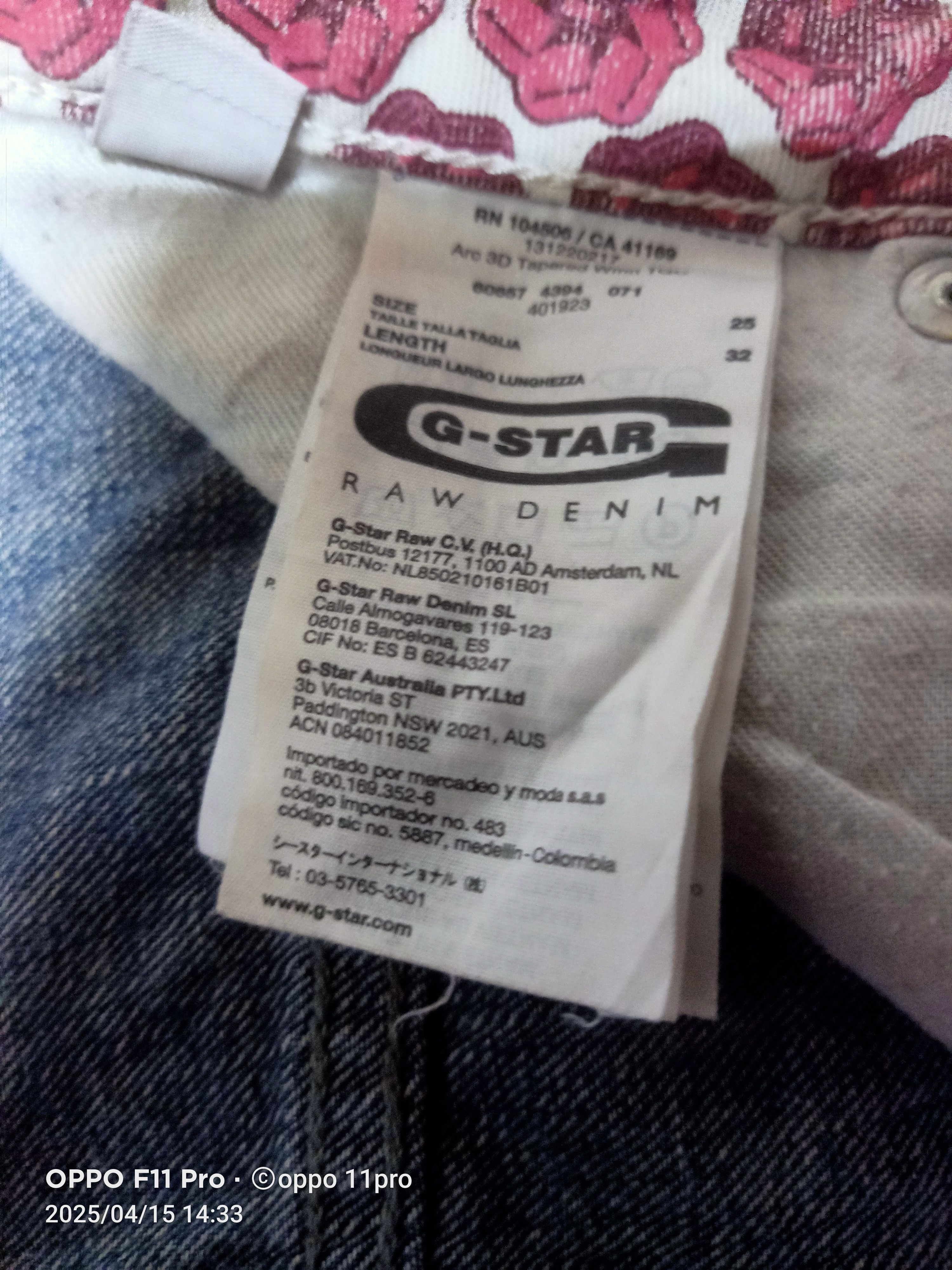 G-Star × Vintage Gstar Slim Fit Straight Curve Denim Distressdenim Size US 31 - 13 Thumbnail