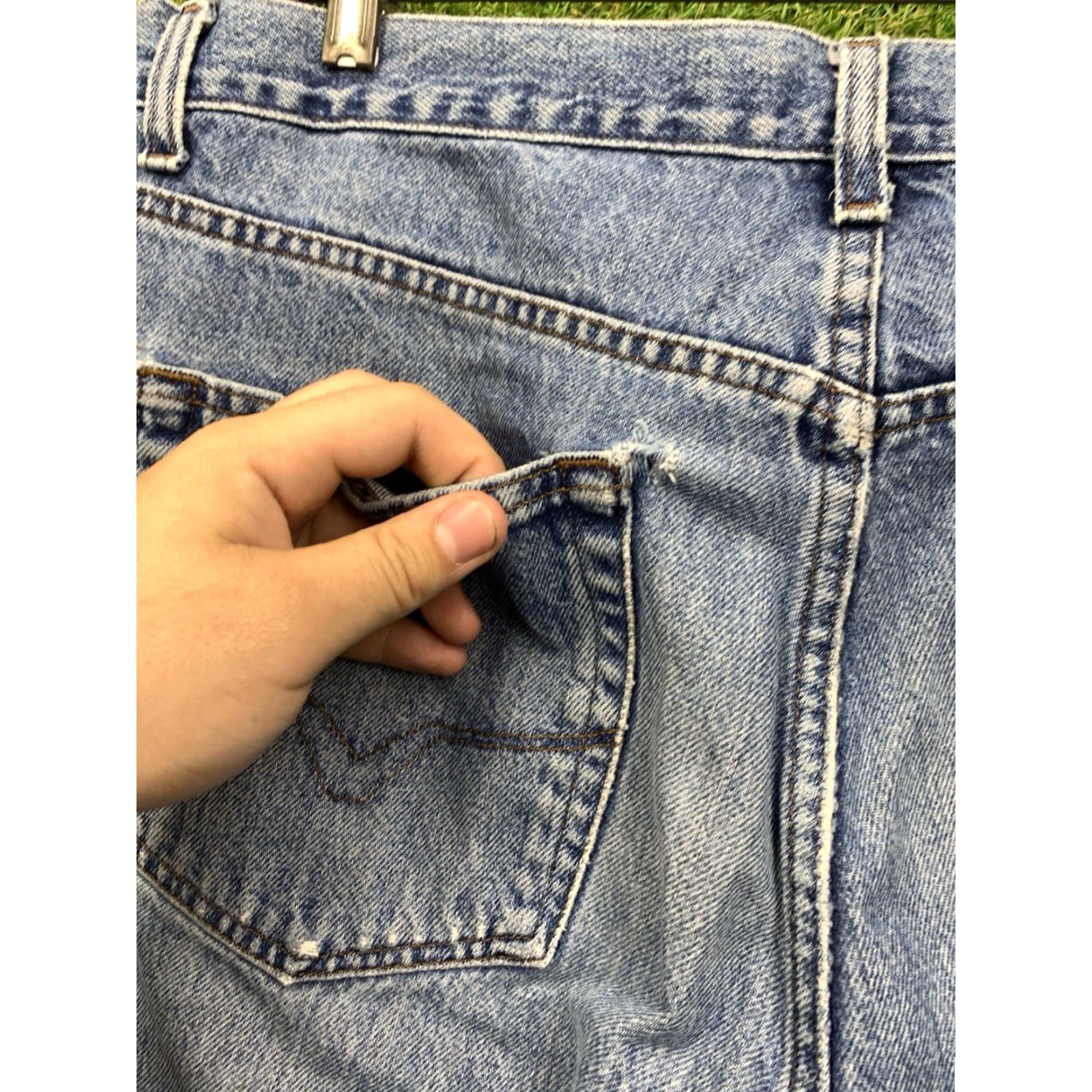 Harley Davidson Harley-Davidson Jeans Mens Bootcut 36x30 Blue Denim Biker Motorcycle USA Size US 36 / EU 52 - 3 Thumbnail