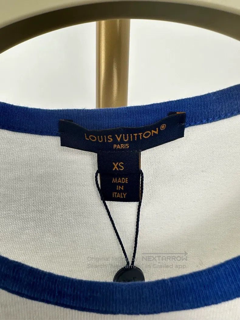 Louis Vuitton Louis Vuitton White monogrammed logo flocked embroidered p Size XS / US 0-2 / IT 36-38 - 4 Thumbnail