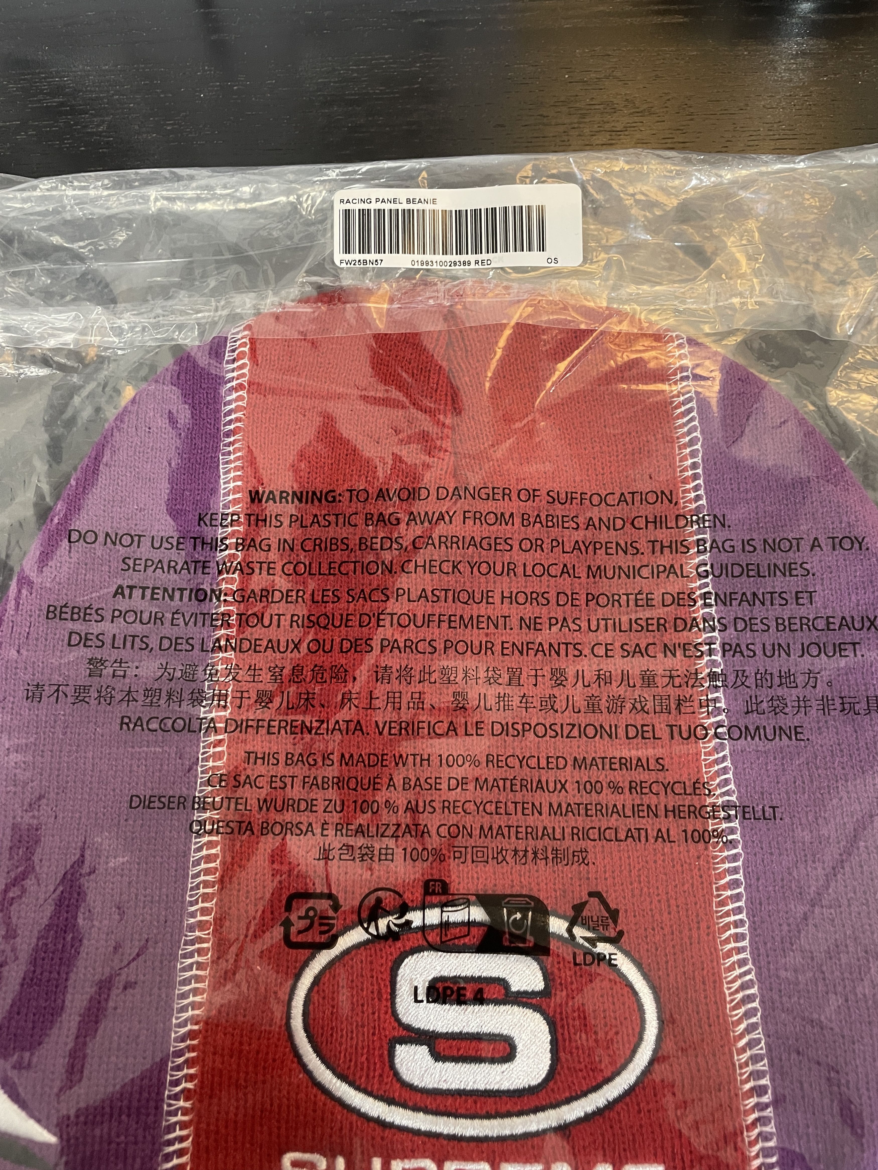 Supreme RACING PANEL BEANIE Size ONE SIZE - 8 Thumbnail
