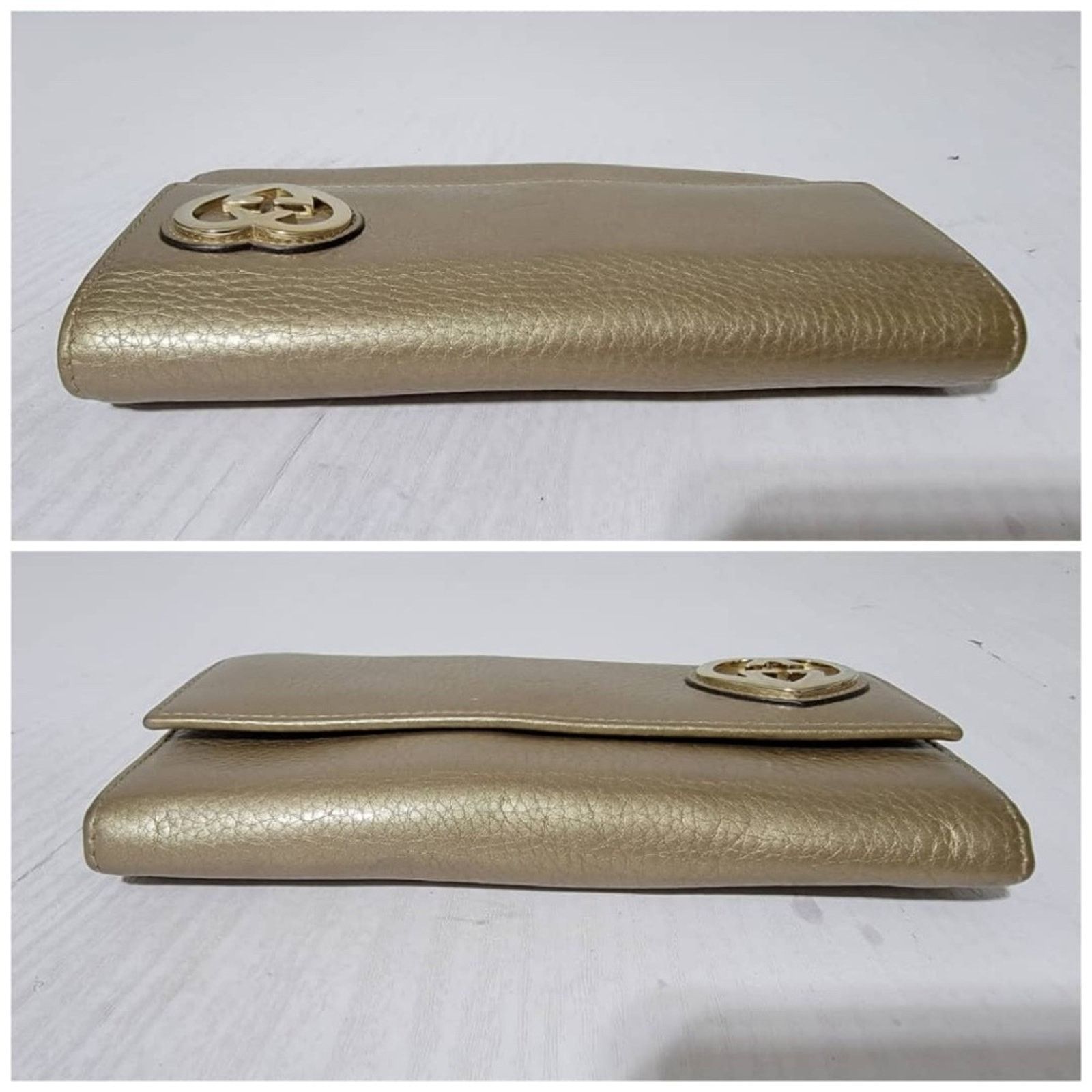 Gucci Authentic Gucci Lovely Heart Wallet Gold Size ONE SIZE - 6 Thumbnail