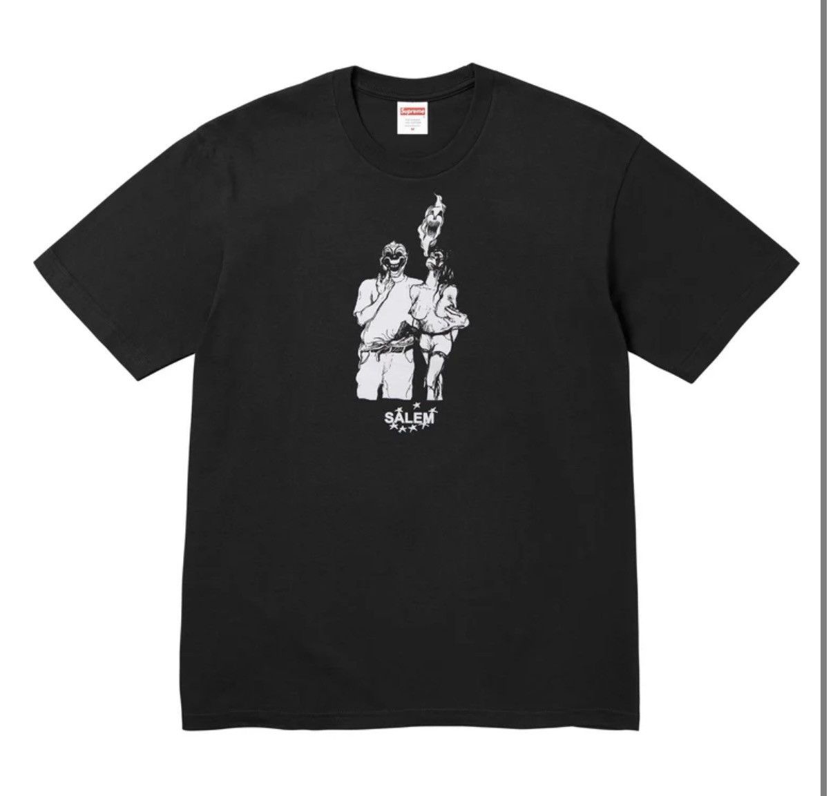 Supreme Supreme Salem Tee Black Size US L / EU 52-54 / 3 - 3 Thumbnail