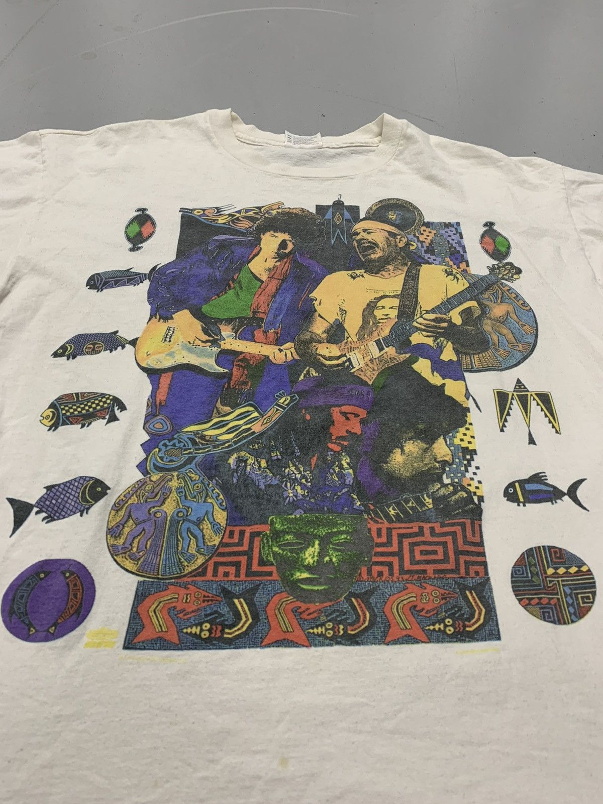 Liquid Blue Vintage 1993 Bob Dylan & Santana Tour T-Shirt XL Liquid Blue Size US XL / EU 56 / 4 - 2 Thumbnail