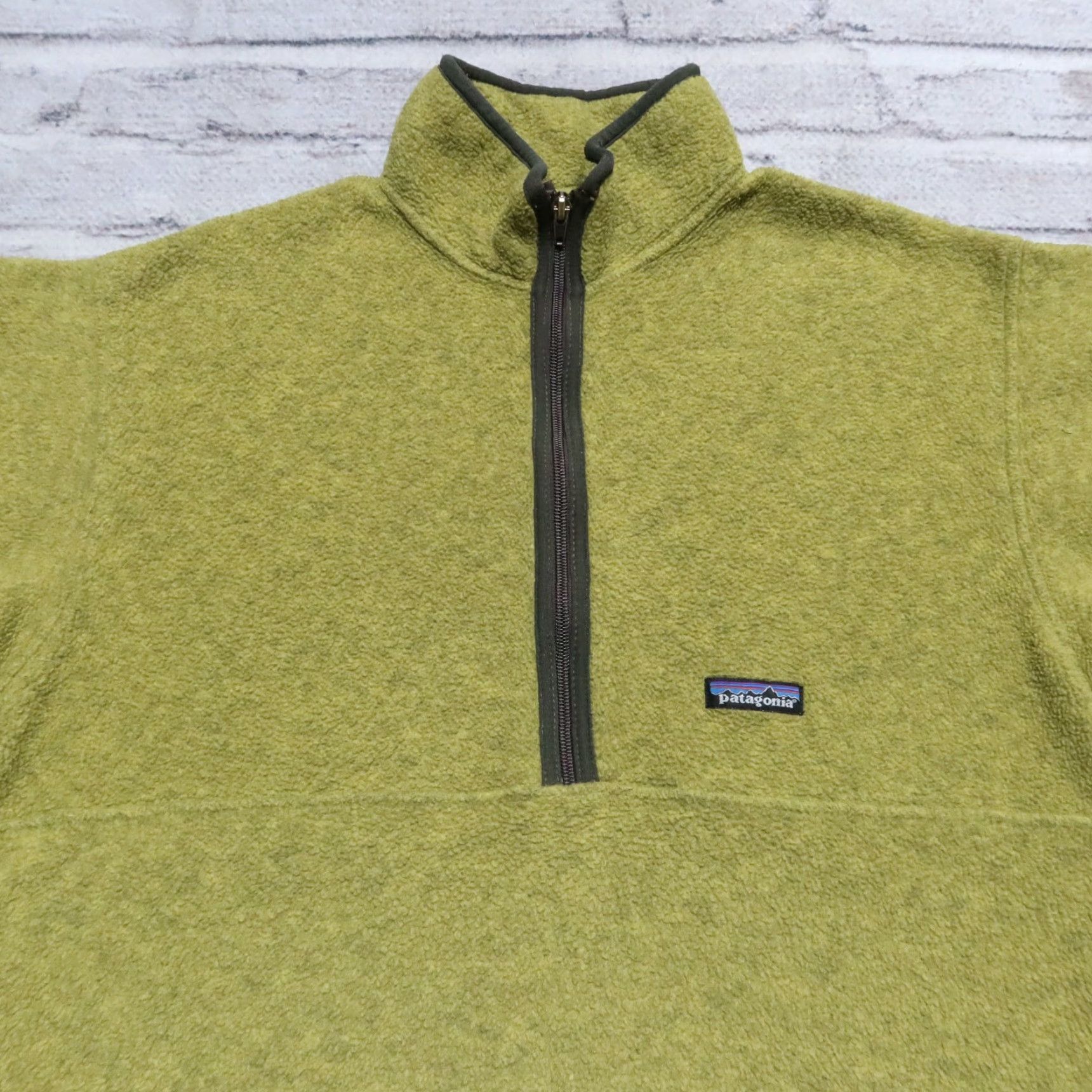 Patagonia VINTAGE Patagonia Classic Synchilla Fleece Marsupial Pullover Mens Large Green 25735 Snap-T Pullover Size US L / EU 52-54 / 3 - 2 Thumbnail