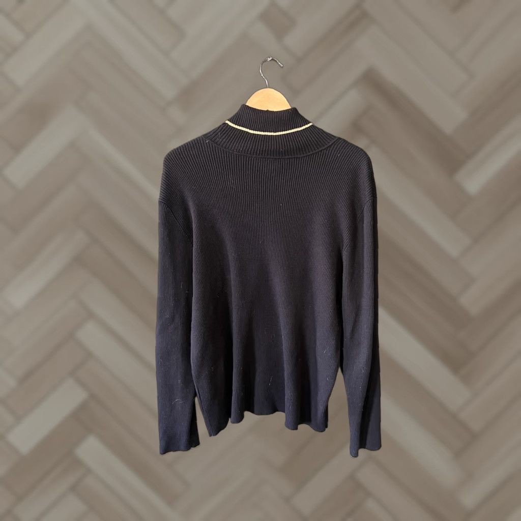 Ralph Lauren Lauren Ralph Lauren Womens Pullover Sweatshirt Black 3X Cotton Ribbed Size 3X Plus Sweatshirt Womens Black 3X Lauren Ralph Lauren Size XXL / US 16-18 / IT 52-54 - 1 Thumbnail