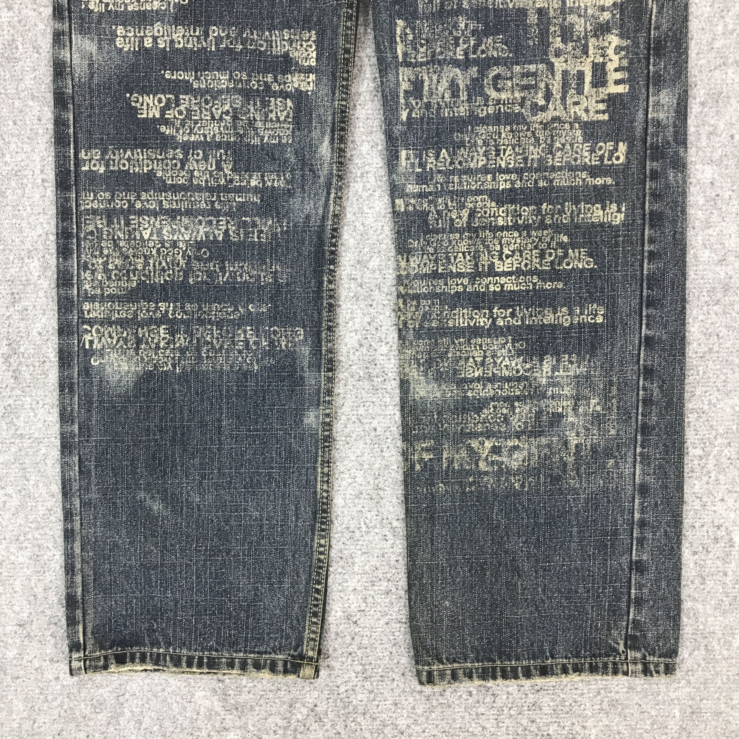 Japanese Brand JAPAN BRAND PUNK FREE BEAT DENIM PANTS K54B14 Size US 32 / EU 48 - 3 Thumbnail