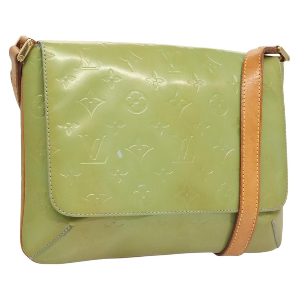LOUIS VUITTON Monogram Vernis Thompson Street Bag Baby Blue