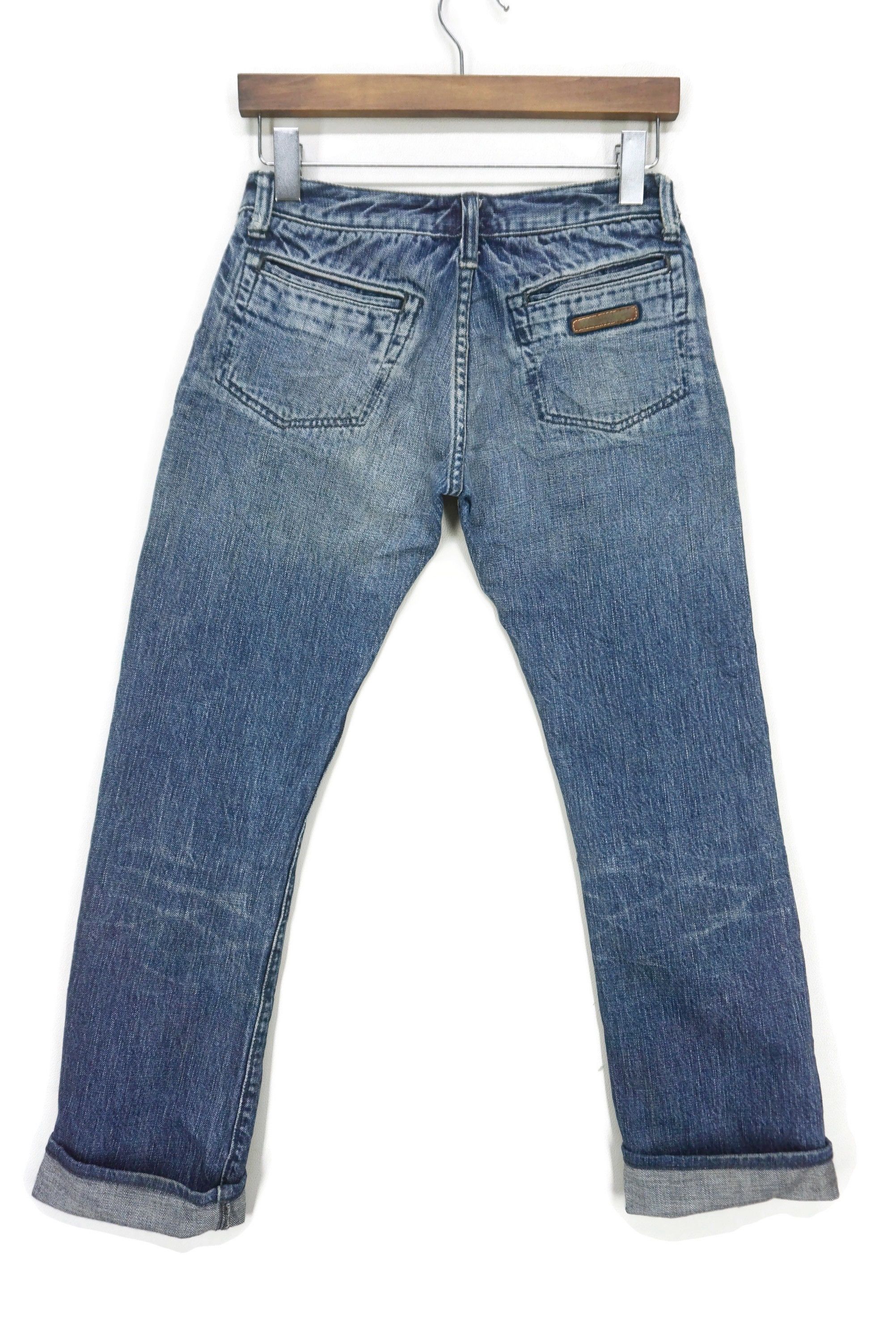 Japanese Brand FULLCOUNT Selvedge Jeans fits W28xL29 Low-Rise Straight Leg Size US 28 / EU 44 - 2 Thumbnail