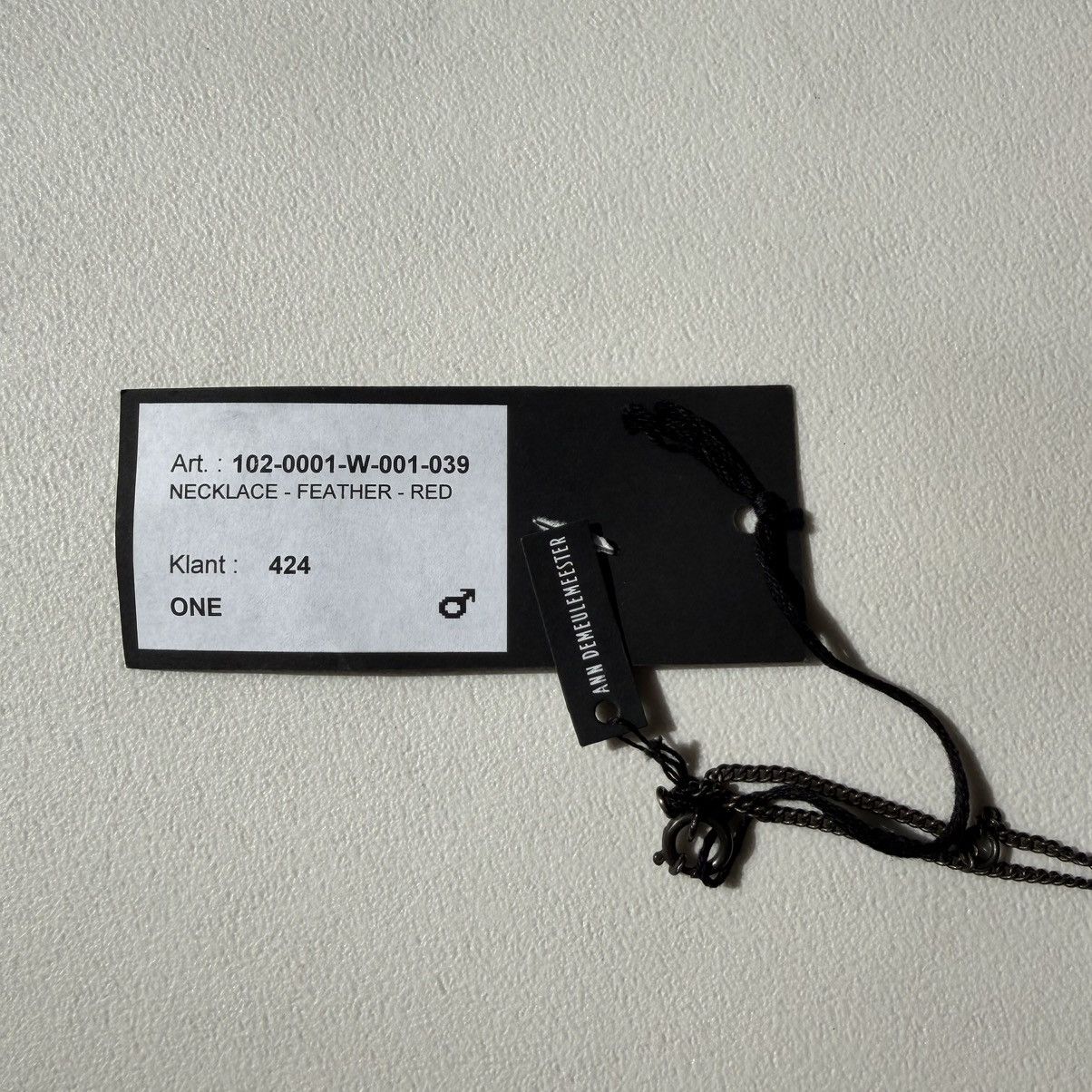 Ann Demeulemeester Late 2000s ‘Red Feather’ Chain Necklace Size ONE SIZE - 6 Thumbnail