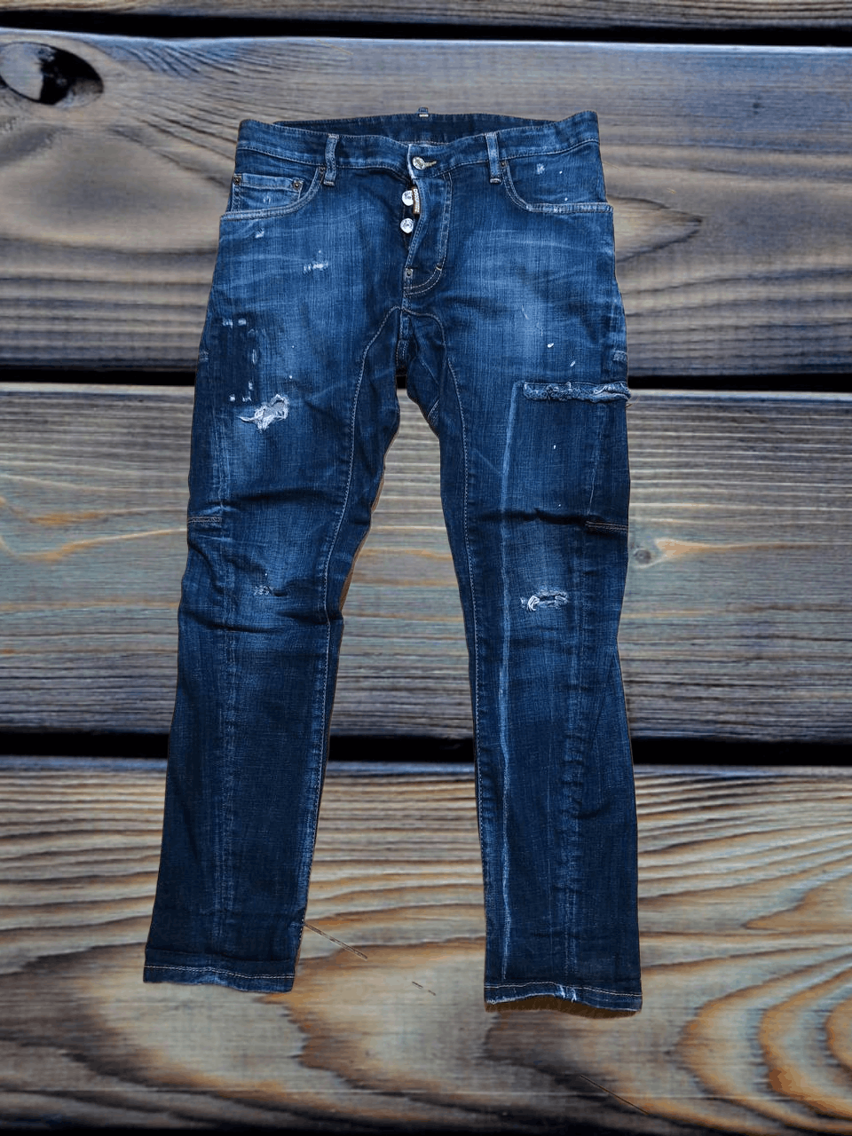 Dsquared2 DSQUARED2 Jeans Mens Button Fly Stretch Denim Grunge Italy Size US 32 / EU 48 - 1 Thumbnail