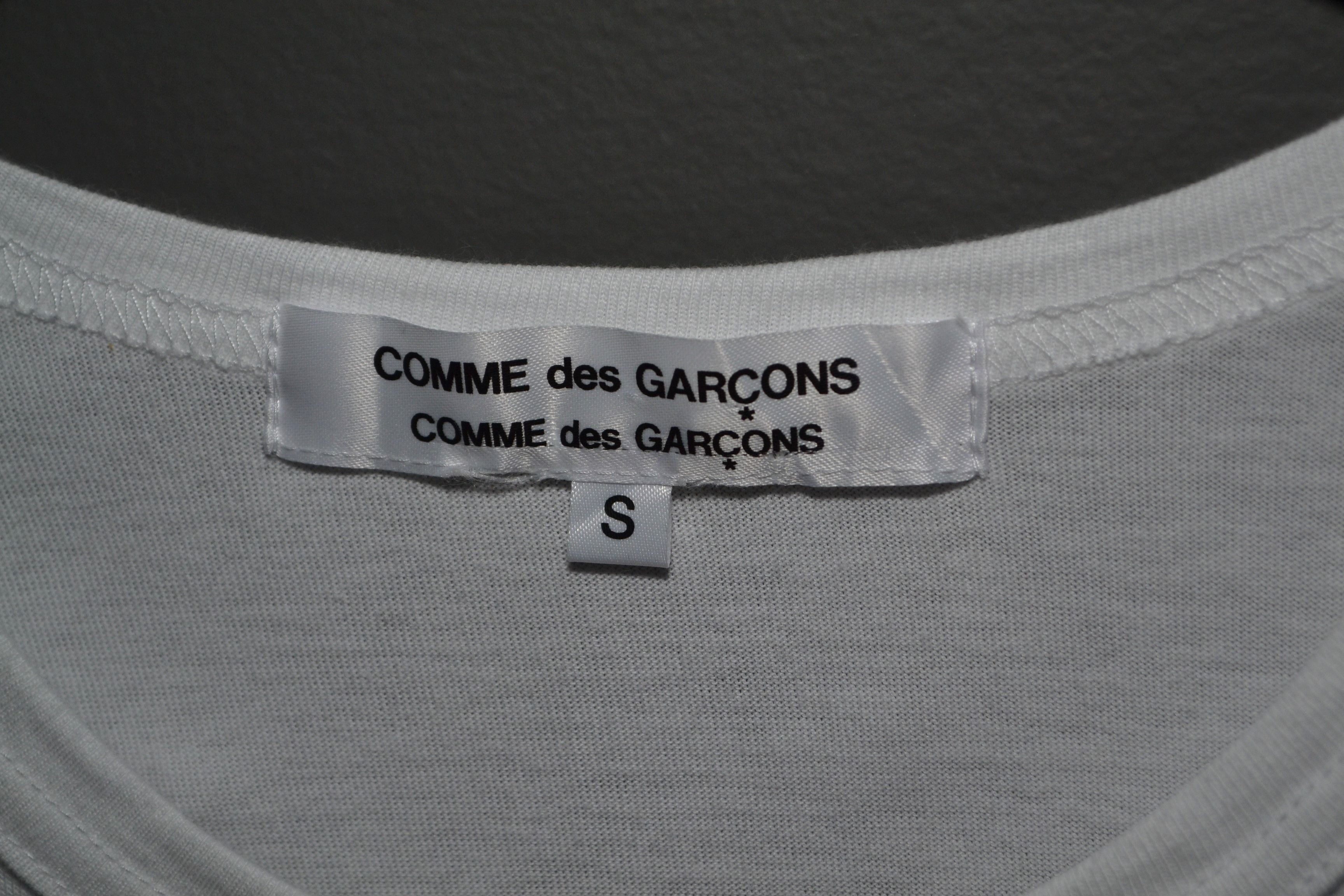 Comme des Garcons Comme Des Garcons White Ruffle Trim T-shirt S Size S / US 4 / IT 40 - 7 Thumbnail