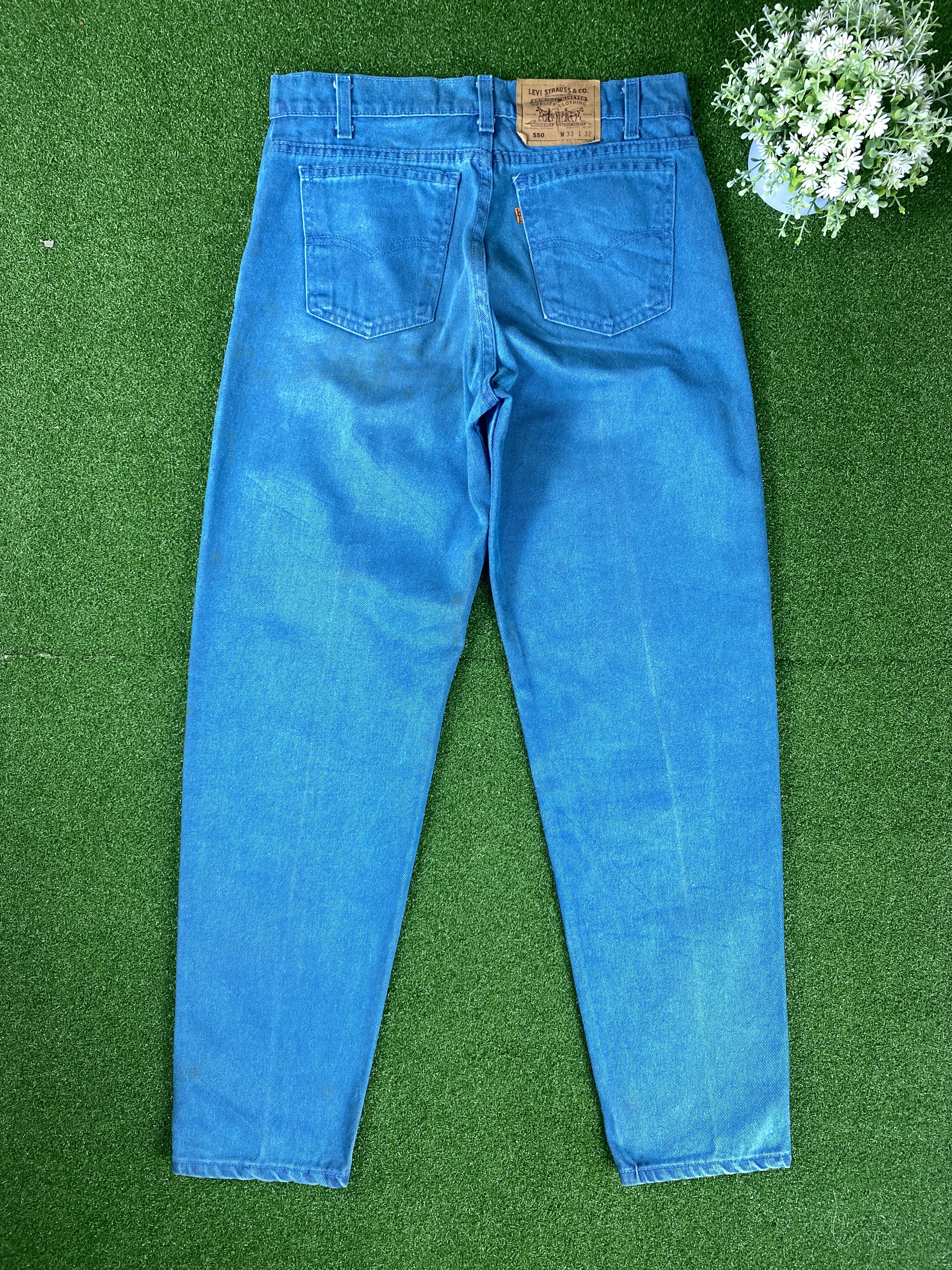 Levi's Vintage Levi's 550 Straight Cut Blue Jeans CP0064 Size US 32 / EU 48 - 7 Thumbnail