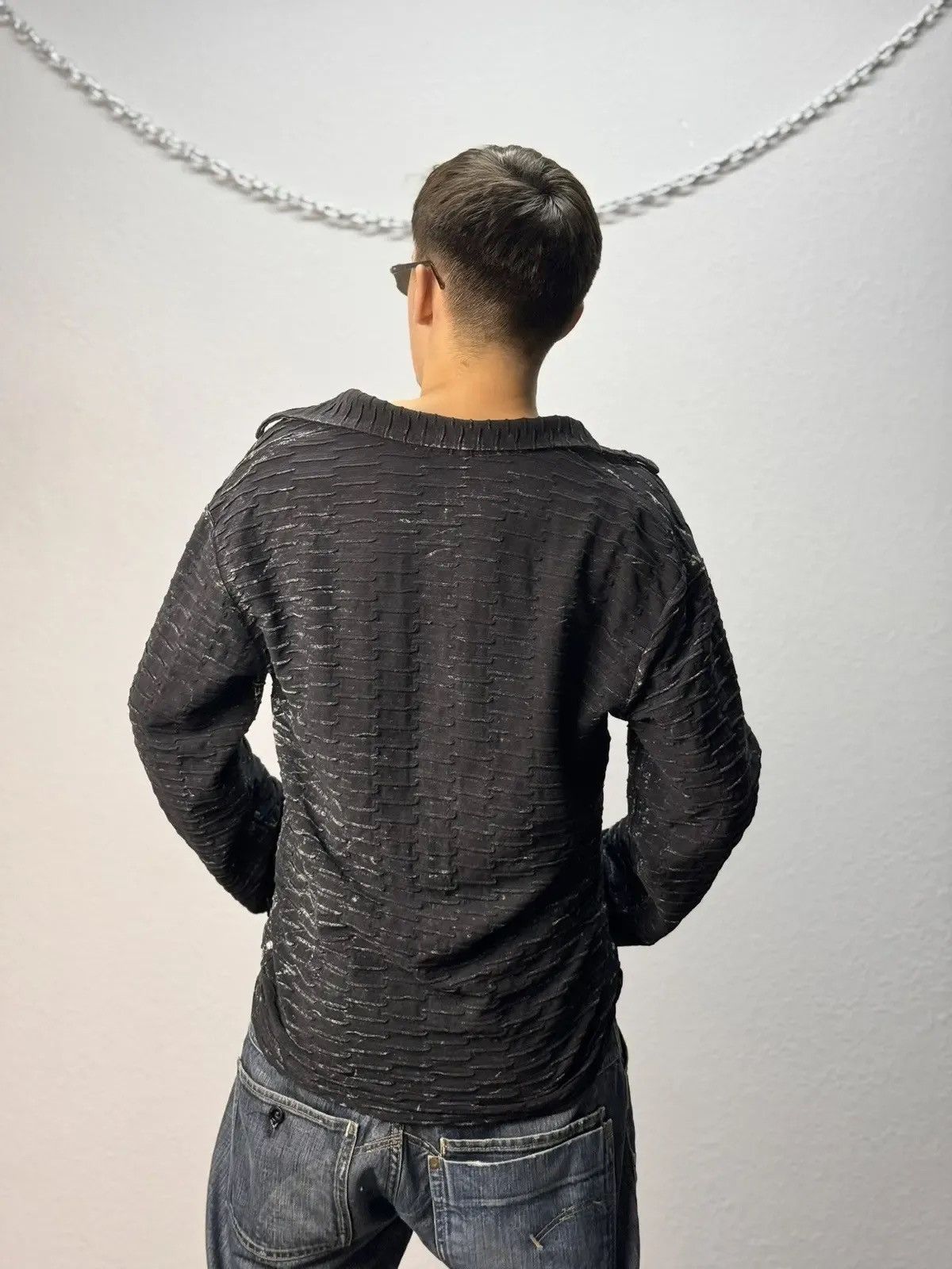 Designer × Vintage VINTAGE SWEATER AVANT GARDE IF SIX WAS NINE STYLE GOTHIC Size US L / EU 52-54 / 3 - 11 Thumbnail