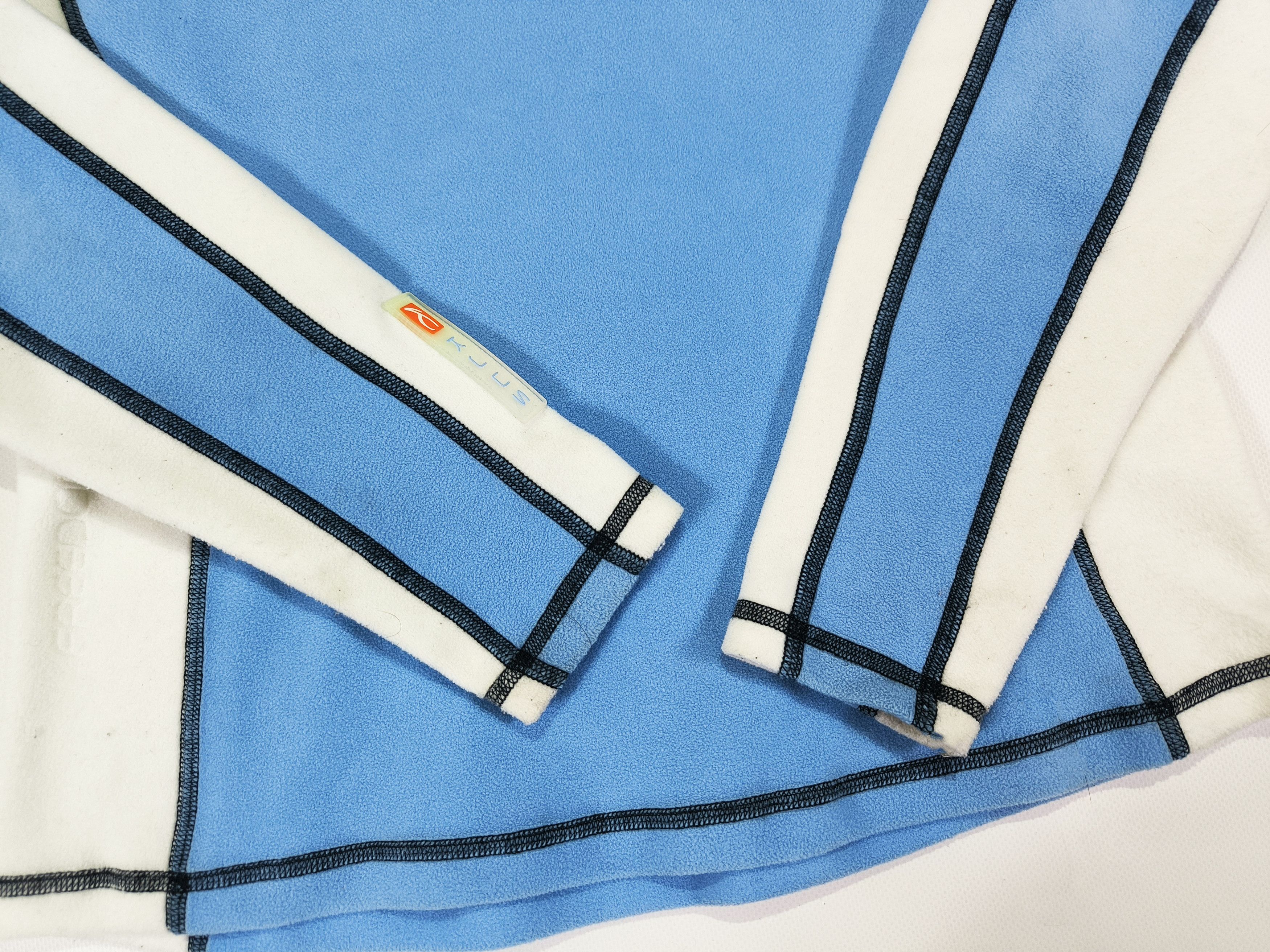 KJUS KJUS Blue Midlayer Pullover 1/4 Zip Fleece Long Sleeve Size M / US 6-8 / IT 42-44 - 6 Thumbnail