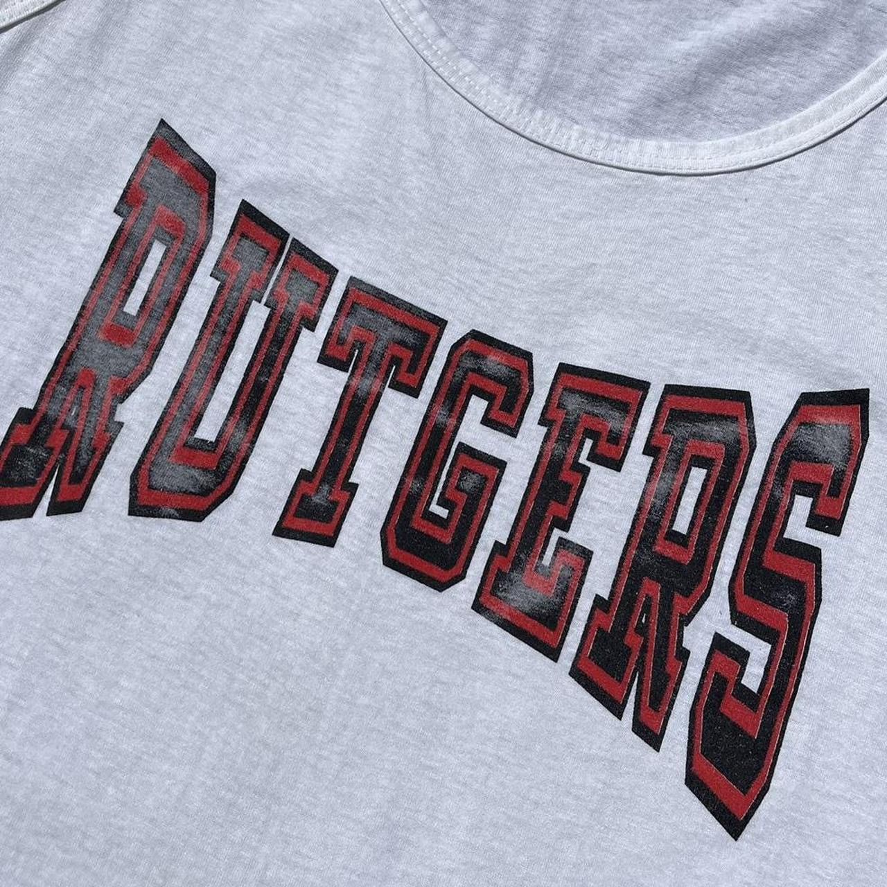 Vintage Vintage 90s Rutgers University College Tank Top Size US L / EU 52-54 / 3 - 3 Thumbnail