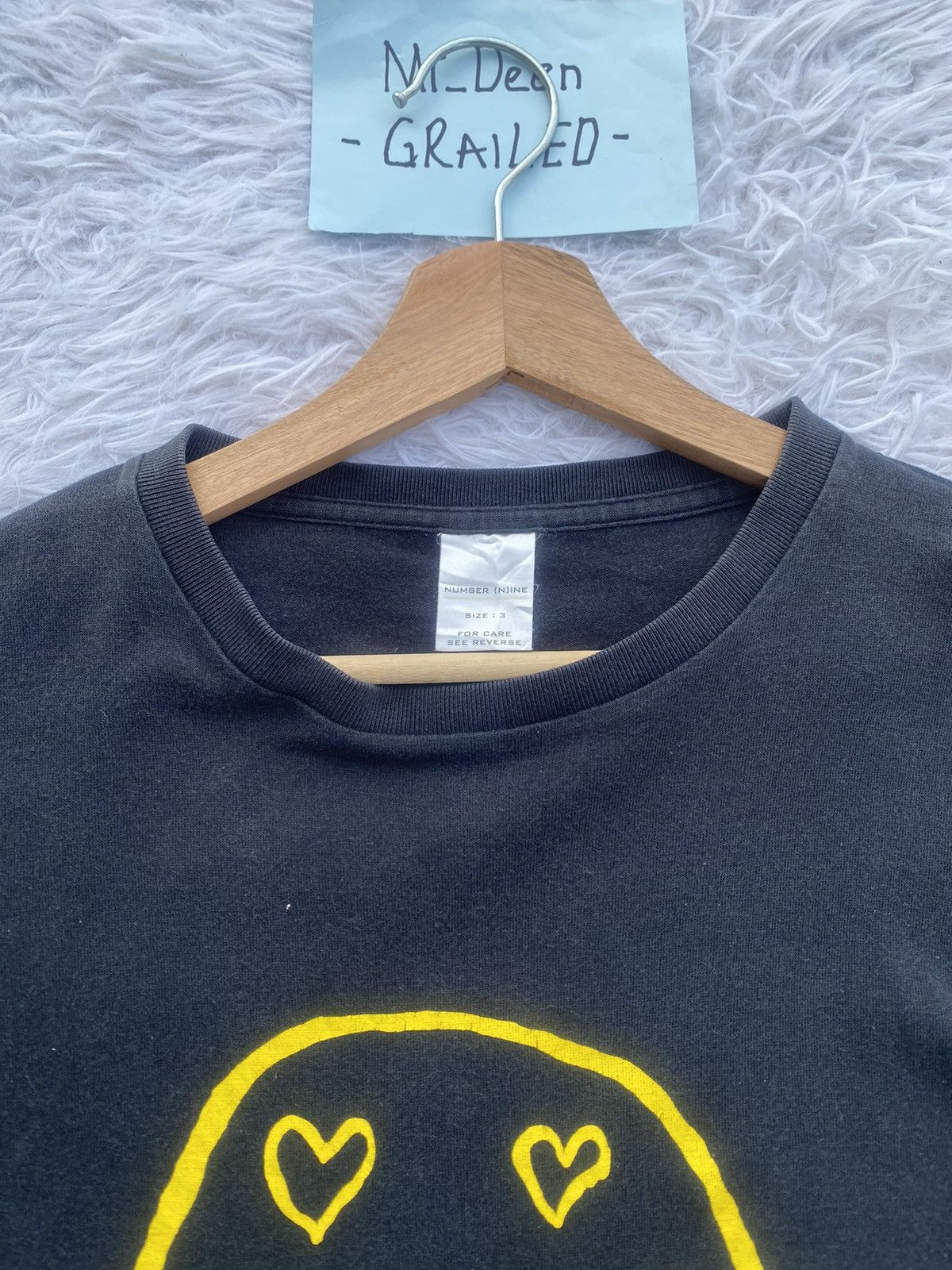 Number (N)ine Rare Vintage Number Nine x Nirvana Smiley Face Tshirt Size US S / EU 44-46 / 1 - 13 Thumbnail