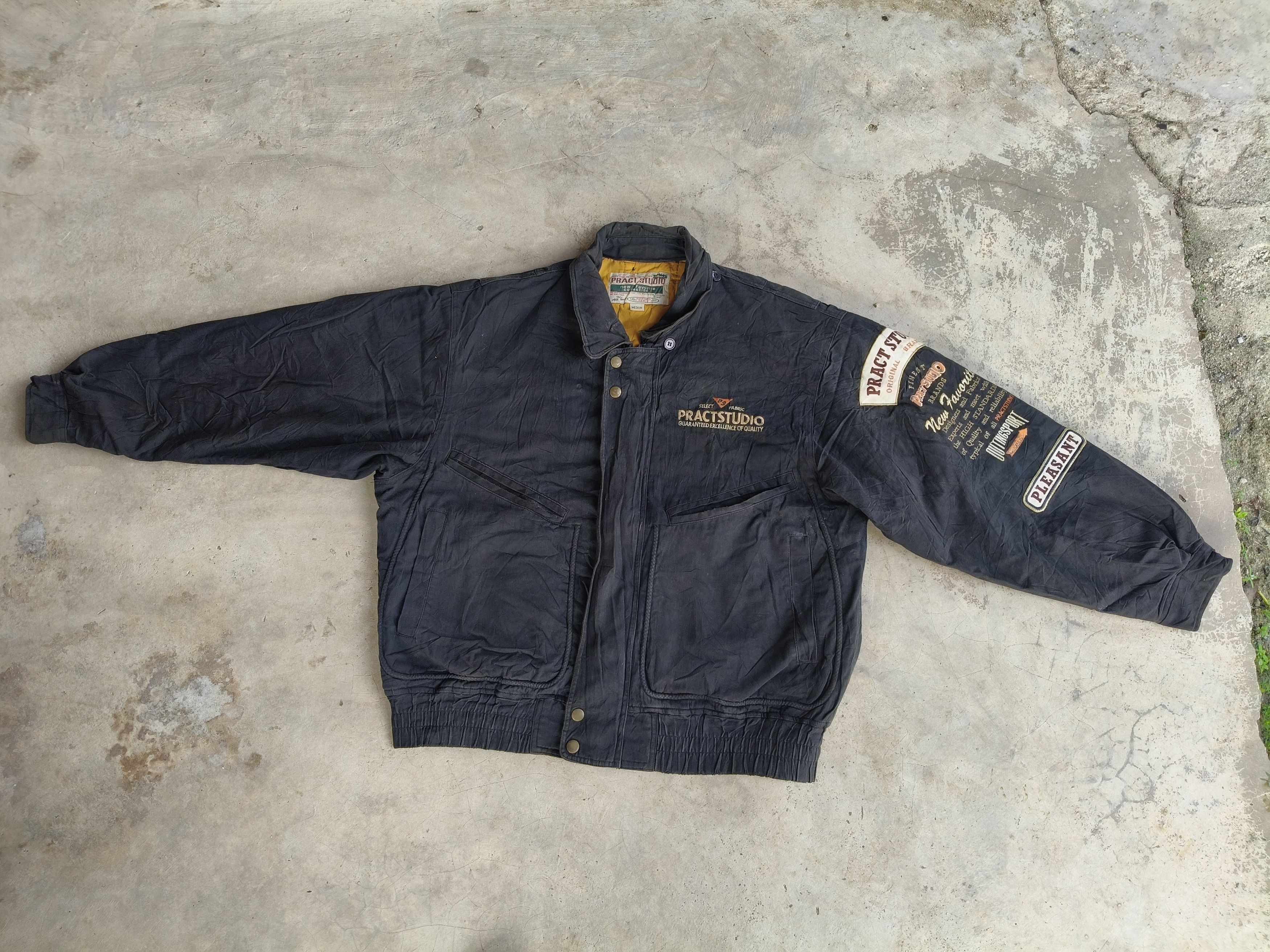 Japanese Brand Vintage PRACT STUDIO Bomber Jacket Style Size US M / EU 48-50 / 2 - 3 Thumbnail
