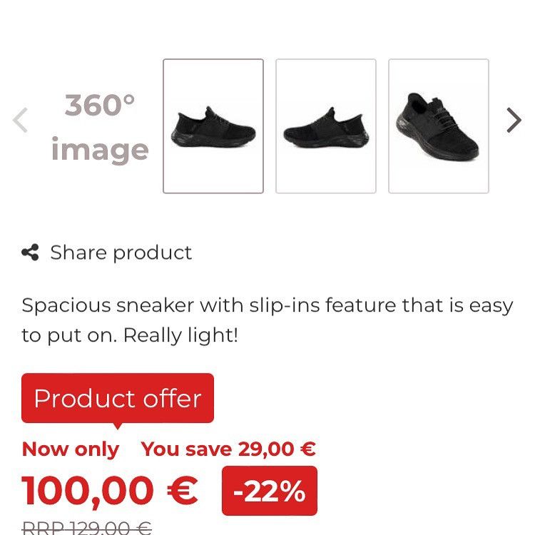 Skechers men’s in black sneakers 210803/BBK GARNER Size 41