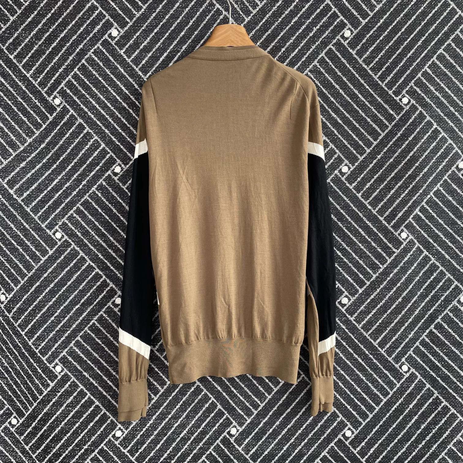 Neil Barrett Neil Barrett Deconstructed Pattern Cardigan Khaki L Size L / US 10 / IT 46 - 2 Thumbnail