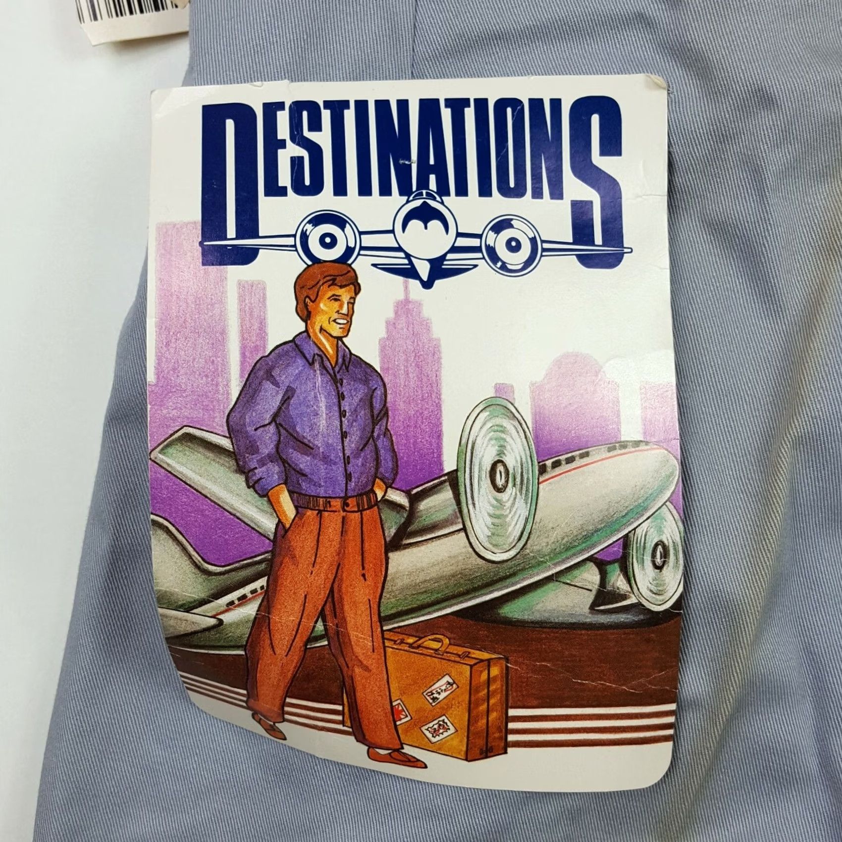 Vintage VINTAGE Destinations Gray Tapered Pants Mens 34x31 Dress Pants Casual 80s Size US 34 / EU 50 - 7 Thumbnail