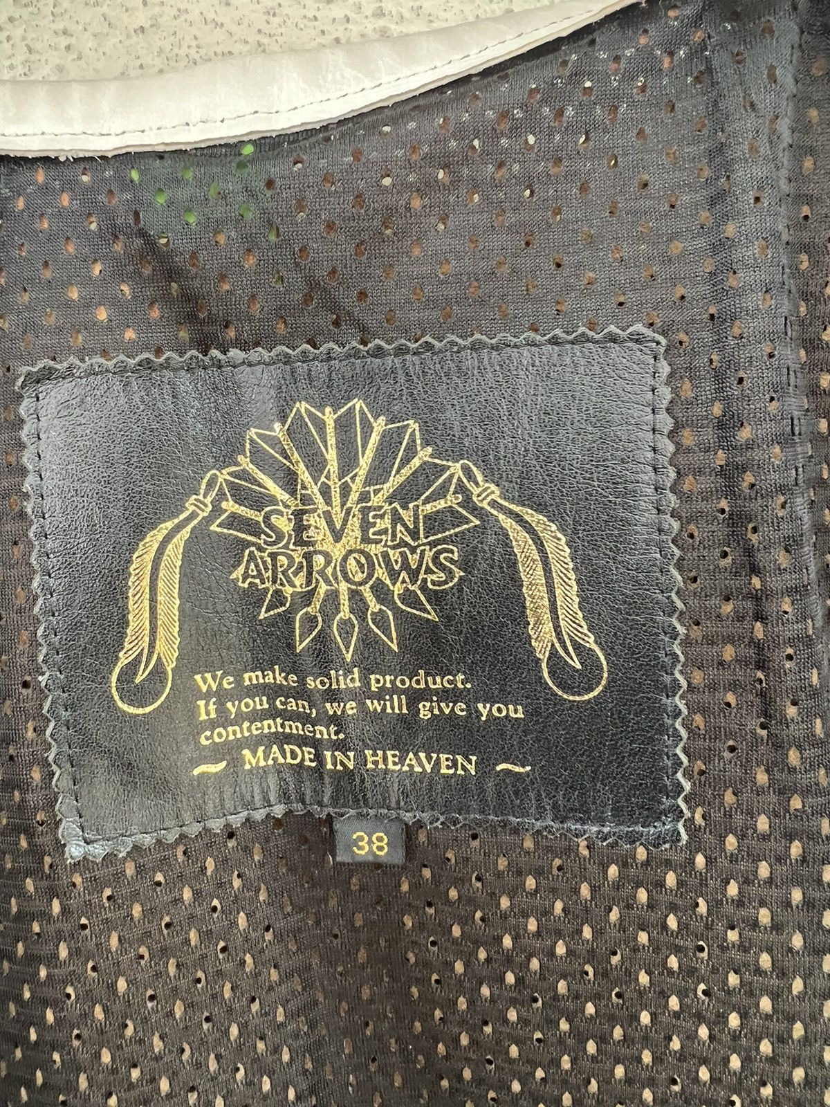 Freewheelers × Jelado × The Flat Head Seven Arrows Japan Mesh Leather Biker Shirt Size US M / EU 48-50 / 2 - 16 Thumbnail