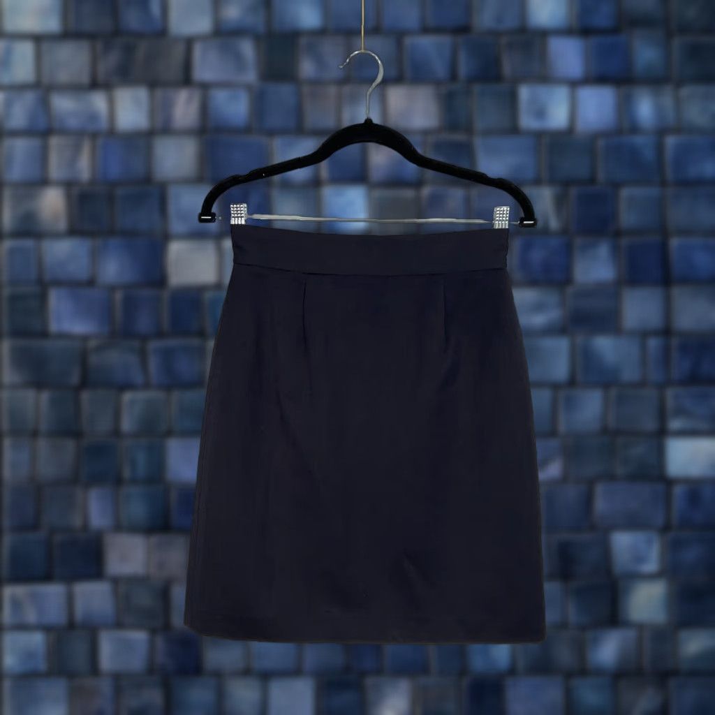 J.Crew J.Crew Skirt Womens 6 Navy Italian Wool Pencil Minimal Quiet Luxury Made Italy Skirt Size 28" / US 6 / IT 42 - 1 Thumbnail