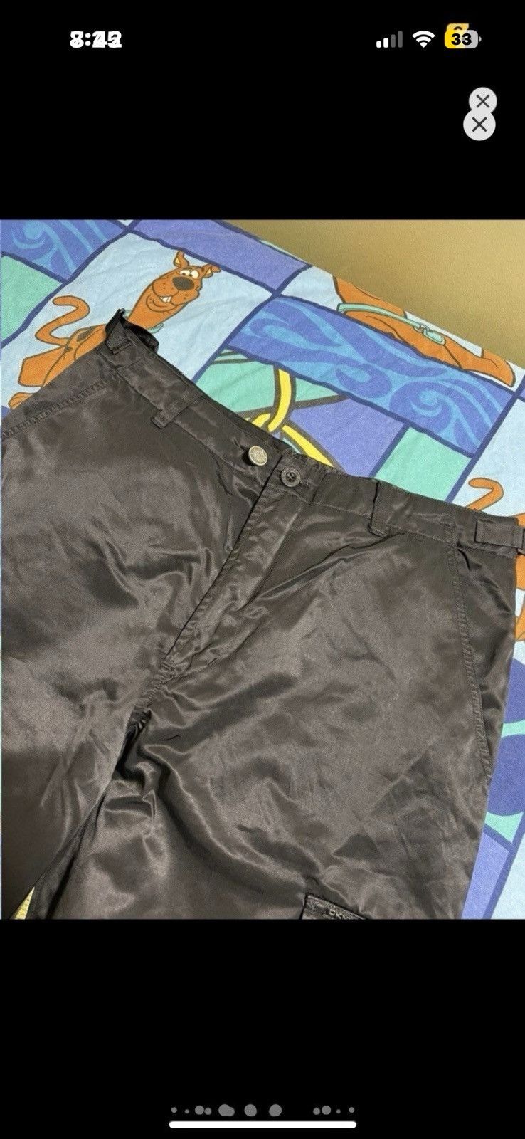 DKNY ***FINAL DROP***RARE 90s DKNY TECHNICAL WIDE CARGO 31 Size US 31 - 12 Thumbnail