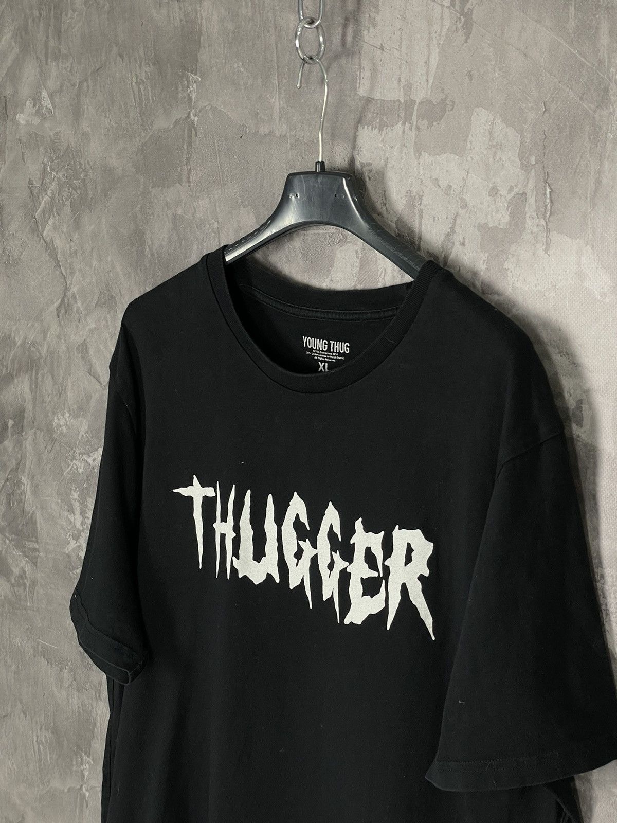 Rap Tees × Young Thug Vintage Y2K YOUNG THUNG THUGGER Angel Style Logo Rap T-shirt Size US XL / EU 56 / 4 - 8 Thumbnail