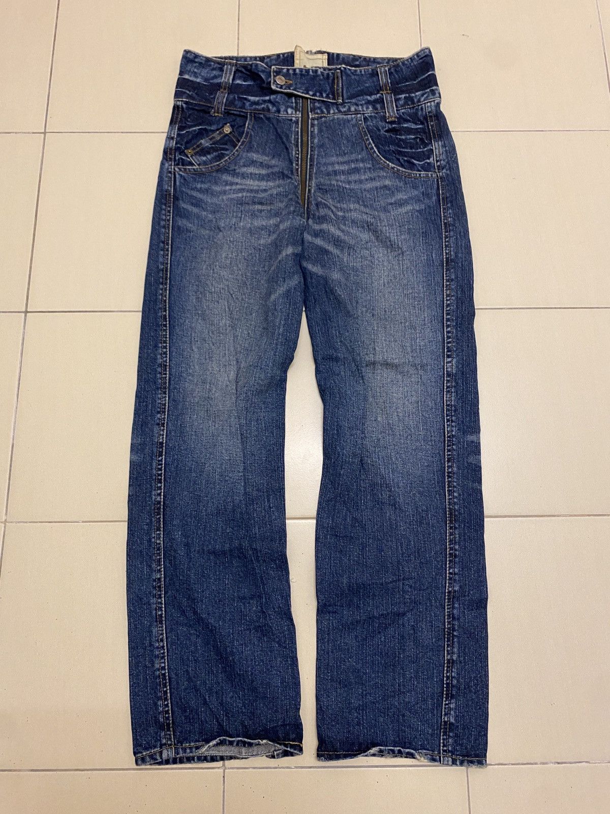 If Six Was Nine × Japanese Brand Double Name All Around Zipper Jeans Size US 31 - 3 Thumbnail