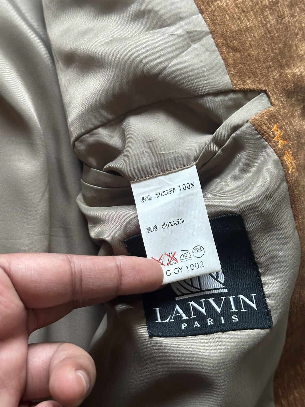 Lanvin × Vintage 1990s Lanvin Paris Classic Loose Cut Blazer Size 38L - 10 Thumbnail
