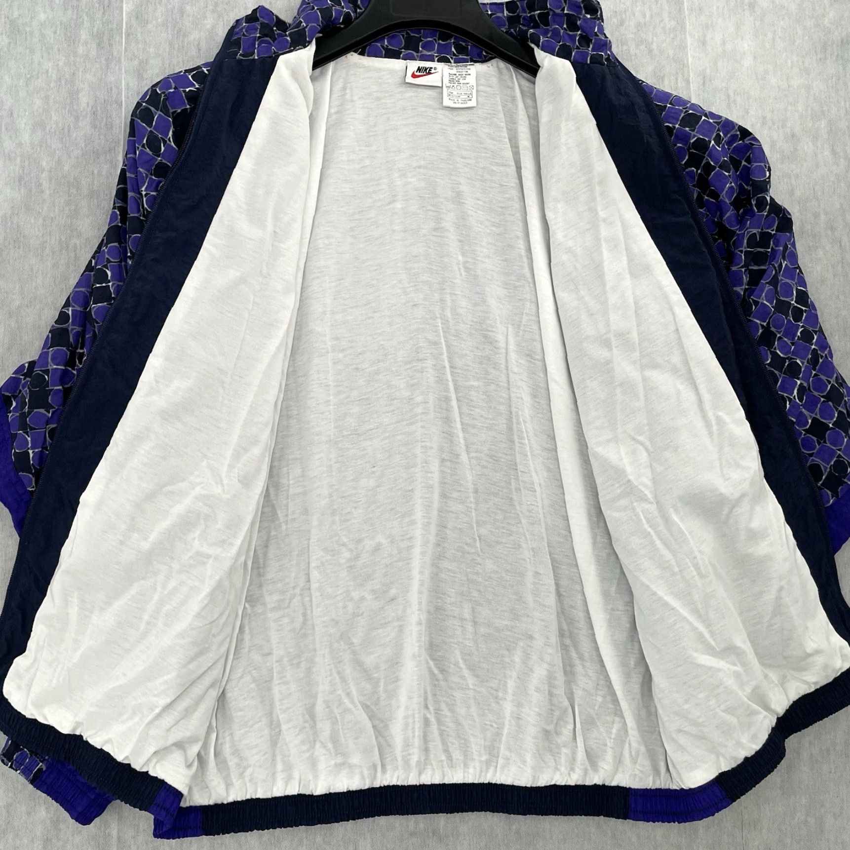 Nike VINTAGE Nike Jacket Womens Medium Purple Full Zip Lined Windbreaker Ladies 10-12 Size M / US 6-8 / IT 42-44 - 3 Thumbnail