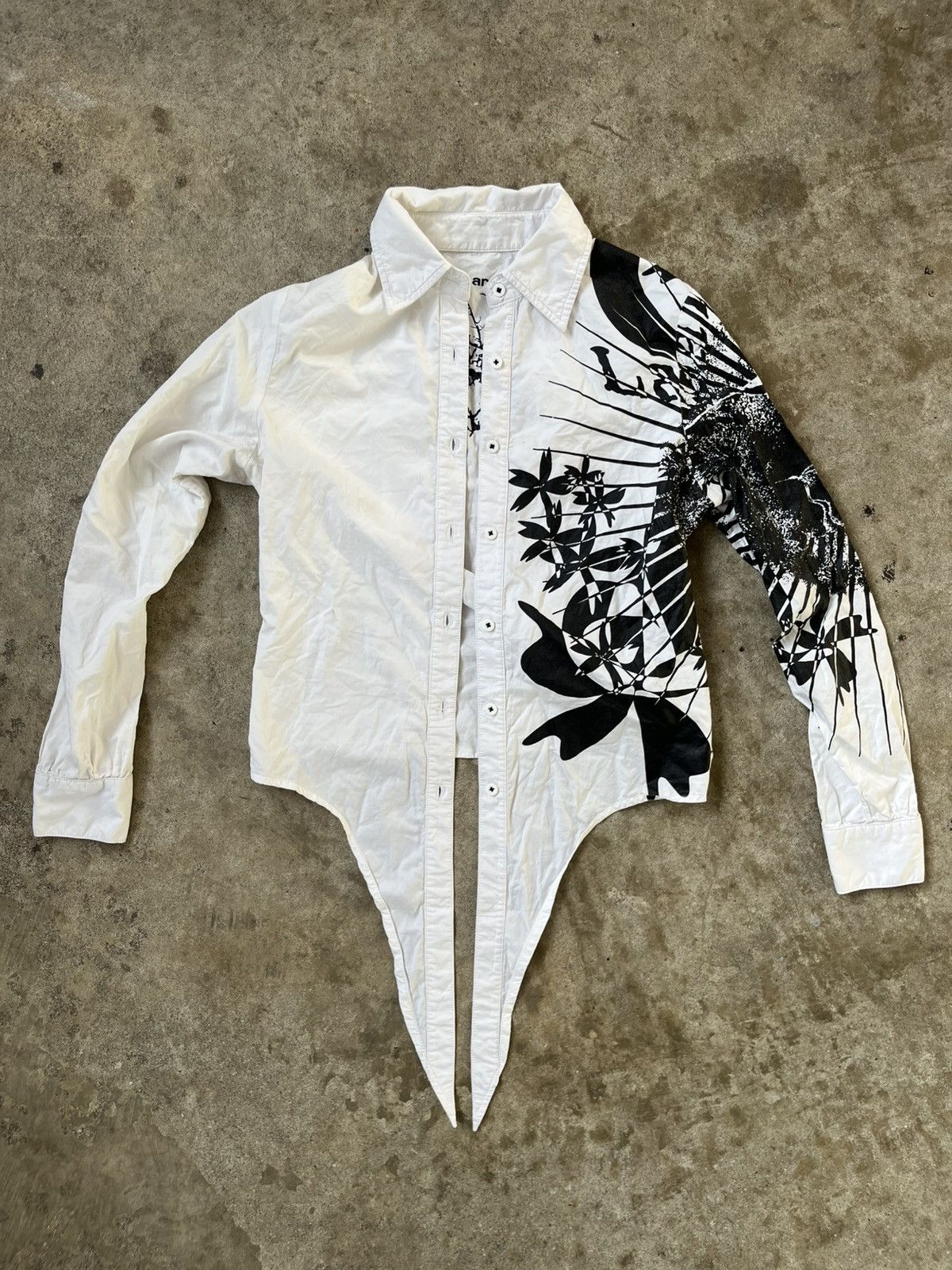 If Six Was Nine La Pargay AOP White Button Up Size US S / EU 44-46 / 1 - 2 Thumbnail