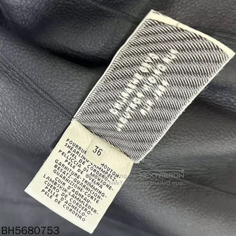 Hermes Hermes Black Leather and Sheepskin Coat Size XS / US 0-2 / IT 36-38 - 5 Thumbnail