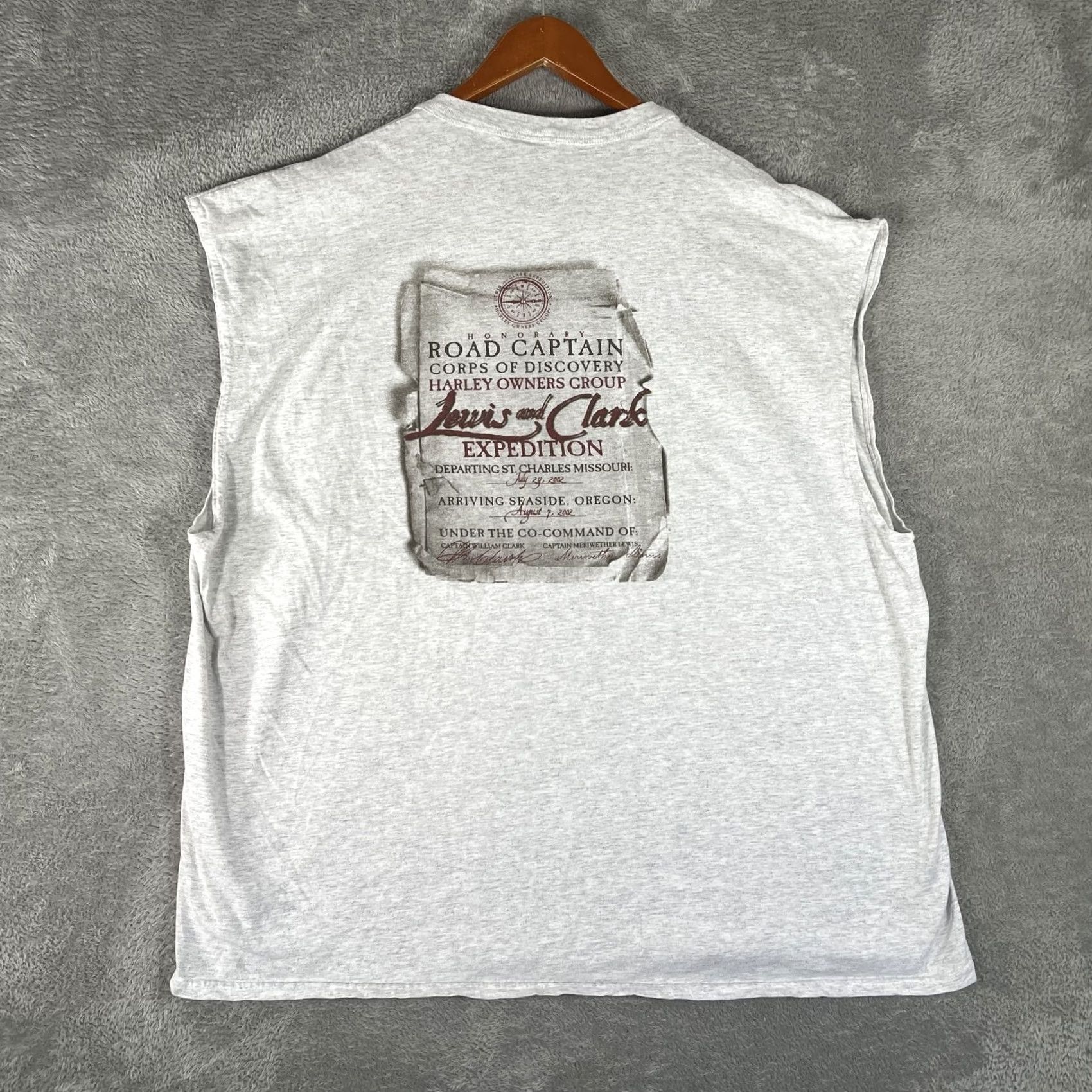 Harley Davidson Harley Davidson Lewis and Clark Expedition Tank Top Mens 3XL Gray Muscle Tee HOG Size US XXL / EU 58 / 5 - 2 Thumbnail