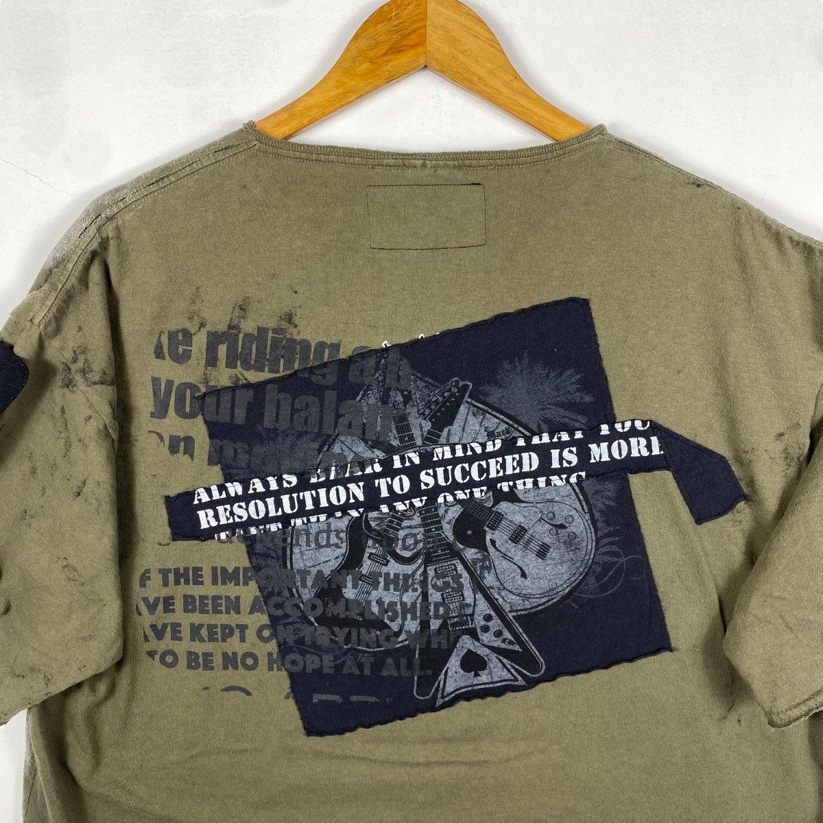 Japanese Brand Punk Style Destructive Graphic Tee Shirt Extra Large Size Size US XL / EU 56 / 4 - 5 Thumbnail