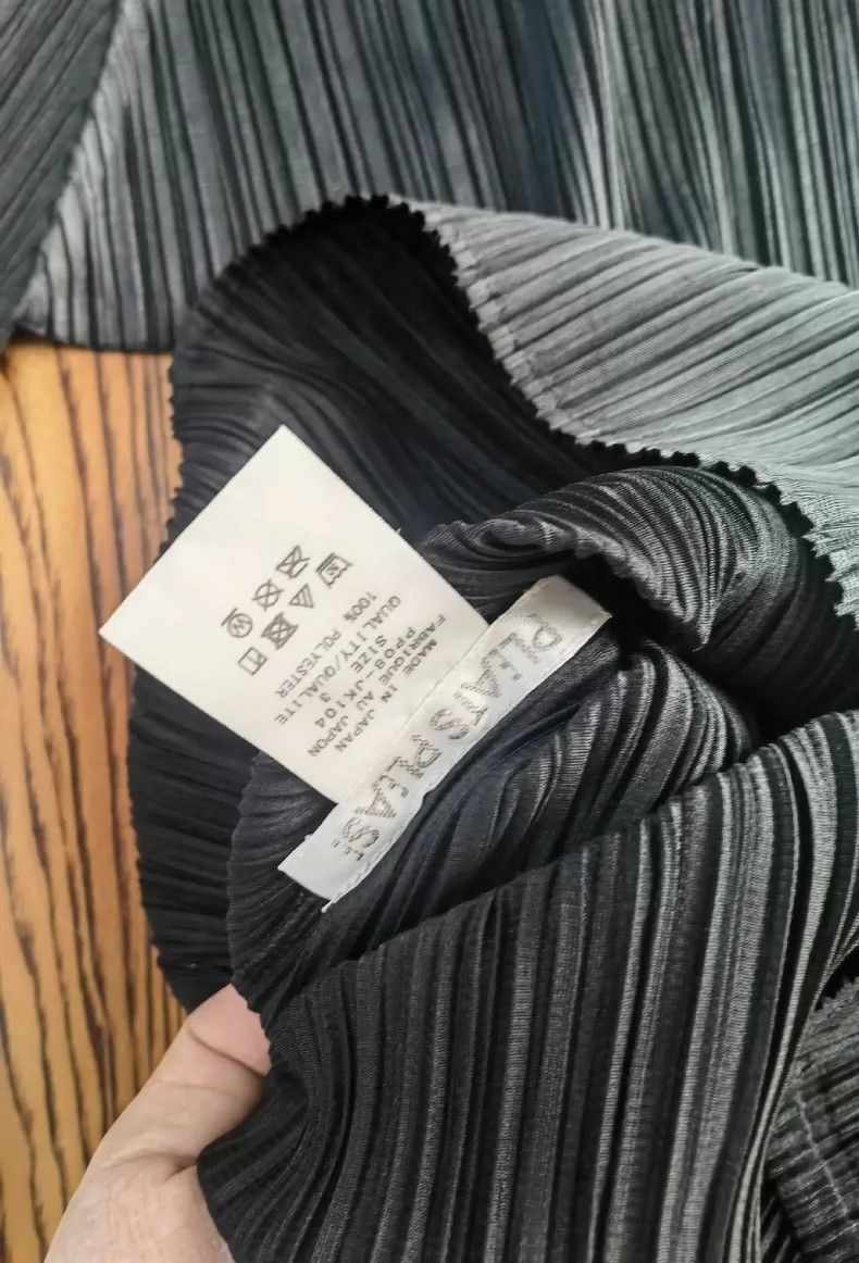 Issey Miyake Issey Miyake size:3 Grey pleated long-sleeved shirt Size M / US 6-8 / IT 42-44 - 9 Thumbnail
