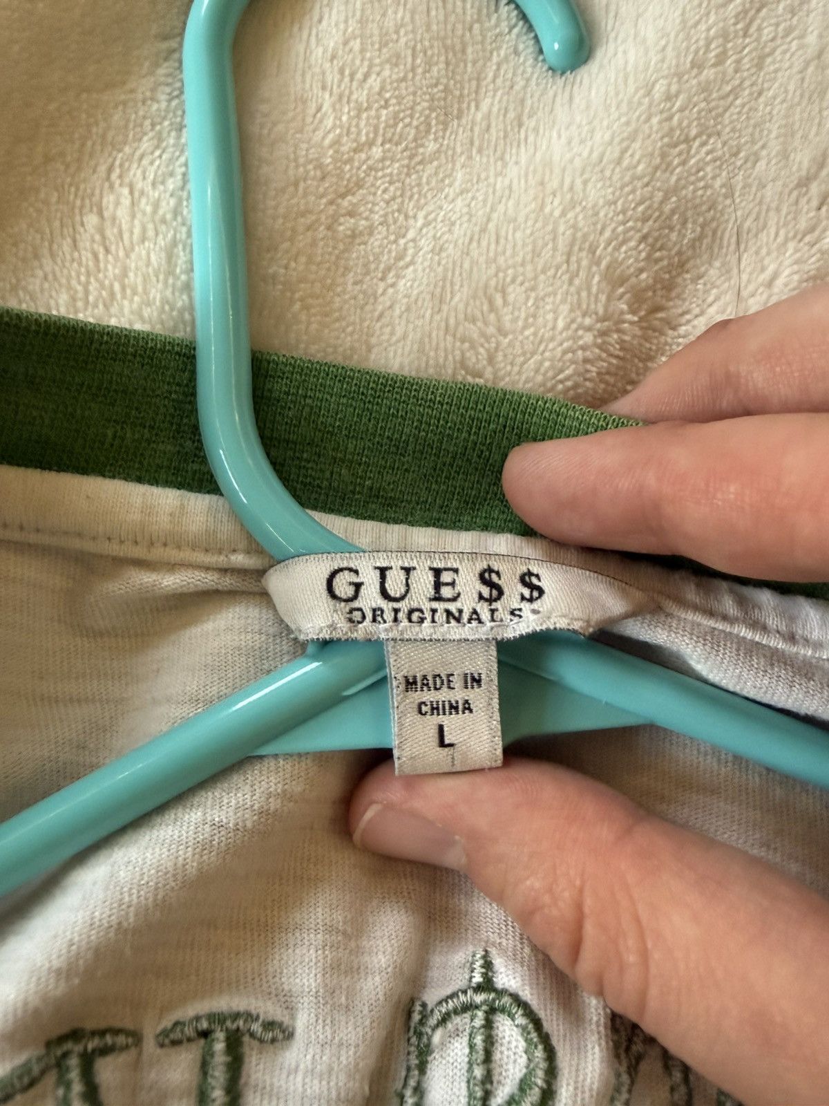 A$AP Rocky × Guess GUESS & A$AP Rocky (GUE$$) Ringer Tee - Green Size US L / EU 52-54 / 3 - 4 Thumbnail