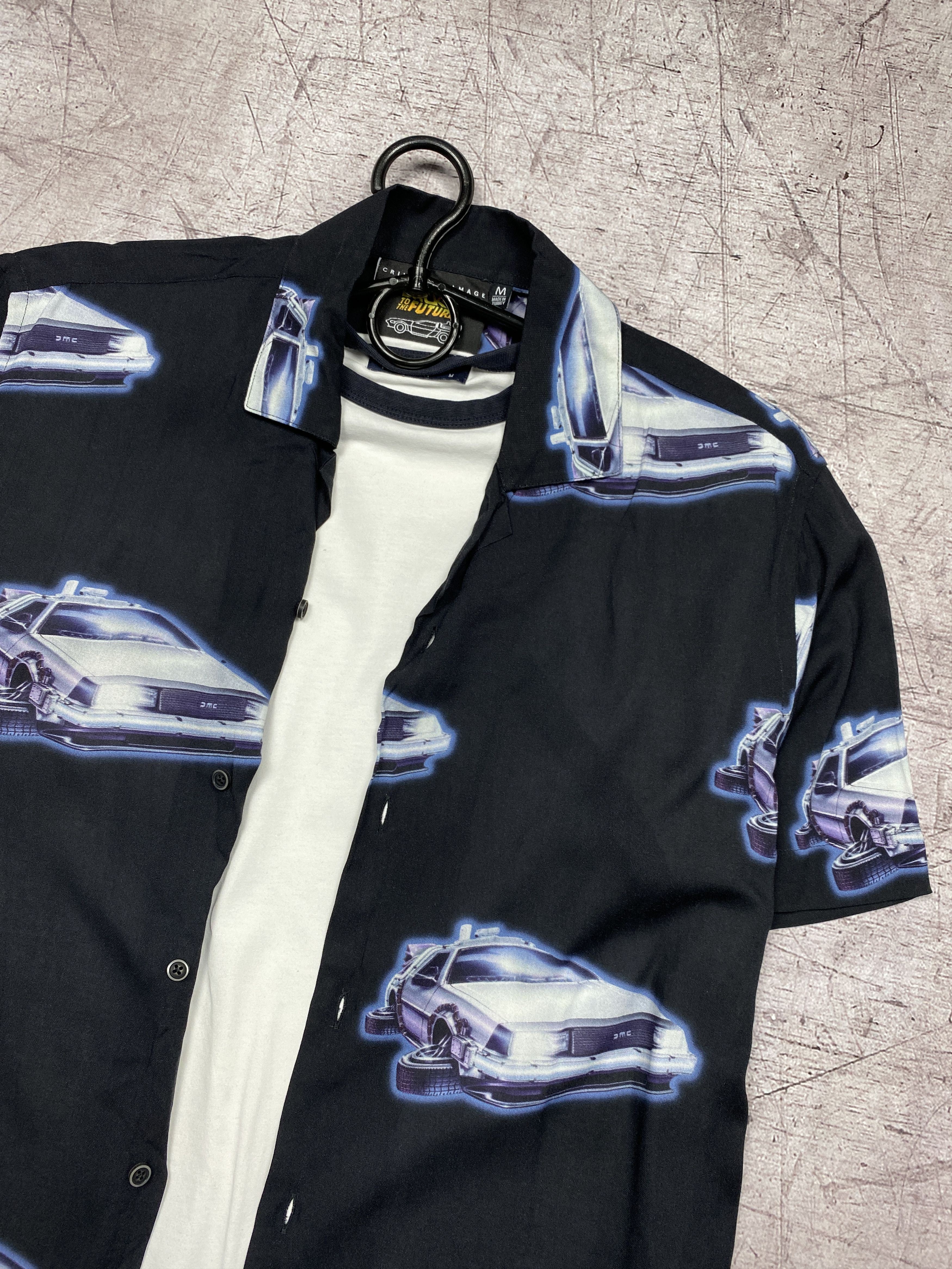Other Back To Future Mens Hawaiian Shirt Size US M / EU 48-50 / 2 - 2 Thumbnail