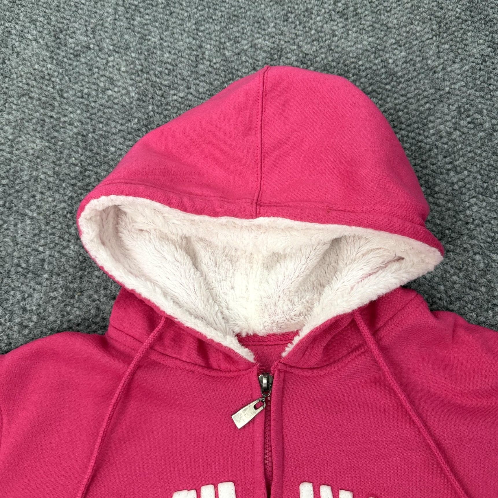 Pinko Mackinac Island Hoodie Womens Medium Pink Full Zip Sherpa Lined Sweatshirt Size XL / US 12-14 / IT 48-50 - 3 Thumbnail