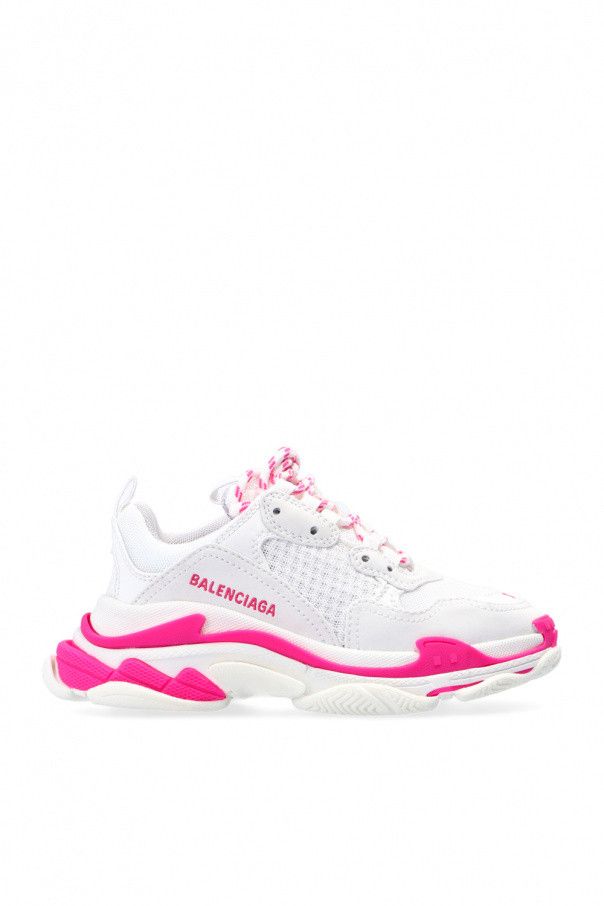 Balenciaga o1srvl11e1224 KIDS - Triple S Sneakers in White/Pink Size US 5 / EU 37 - 1 Thumbnail